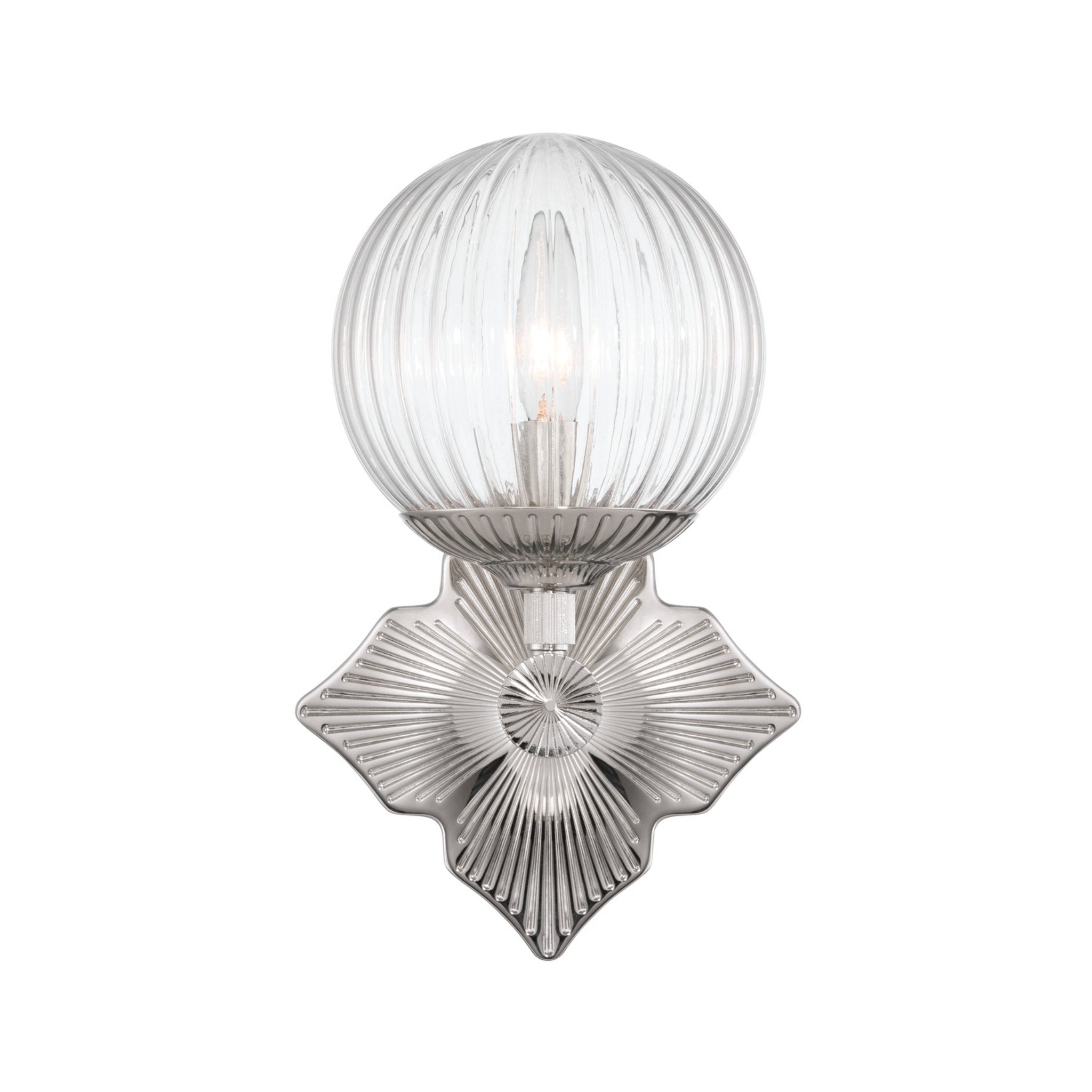 Orly 7.5'' Polished Nickel Sconce Silver 7.5"W x 12"H x 7.5"D