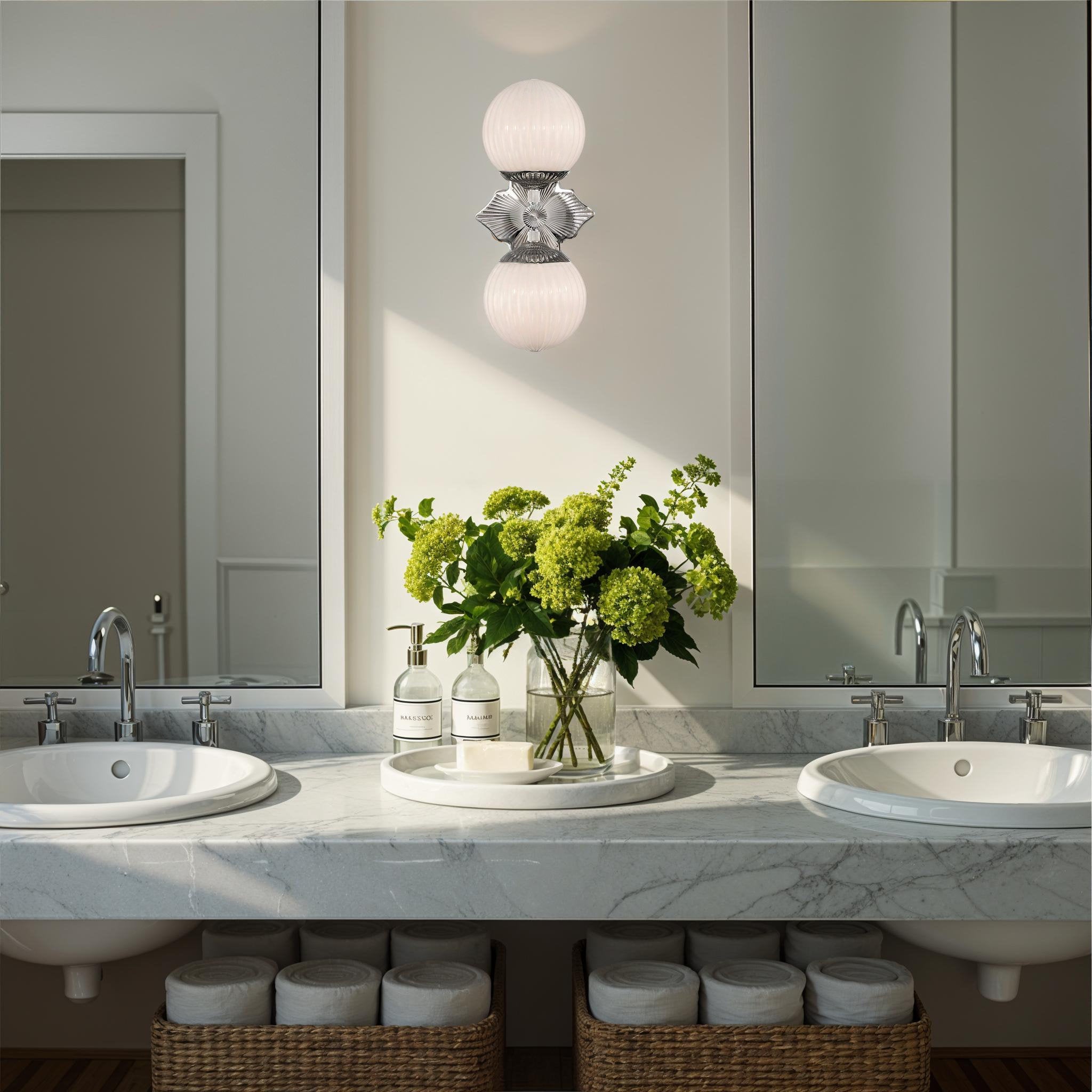 Orly 7.5'' Polished Nickel Sconce Silver 7.5"W x 16"H x 7.5"D