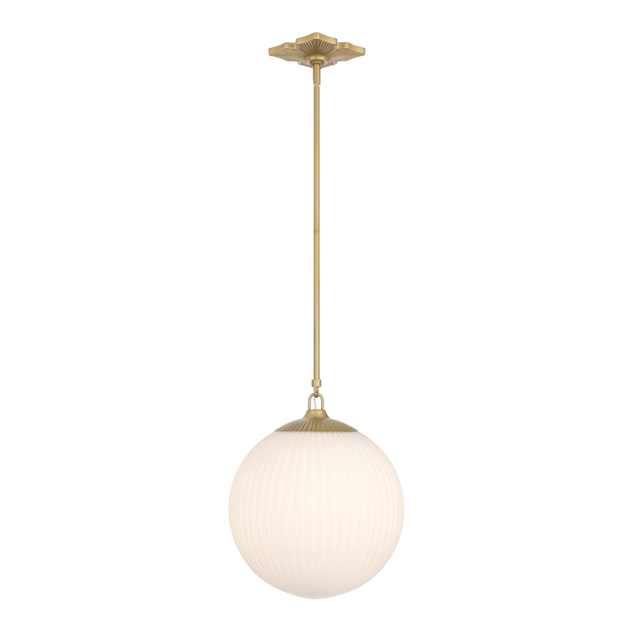 Orly 14'' Aged Brass Pendant Gold 14"W x 17"H x 14"D