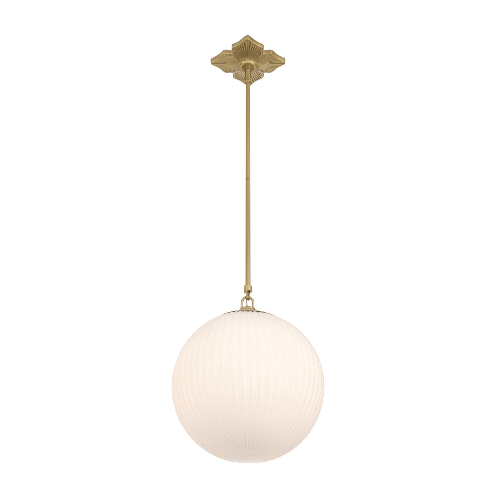 Orly 14'' Aged Brass Pendant Gold 14"W x 17"H x 14"D