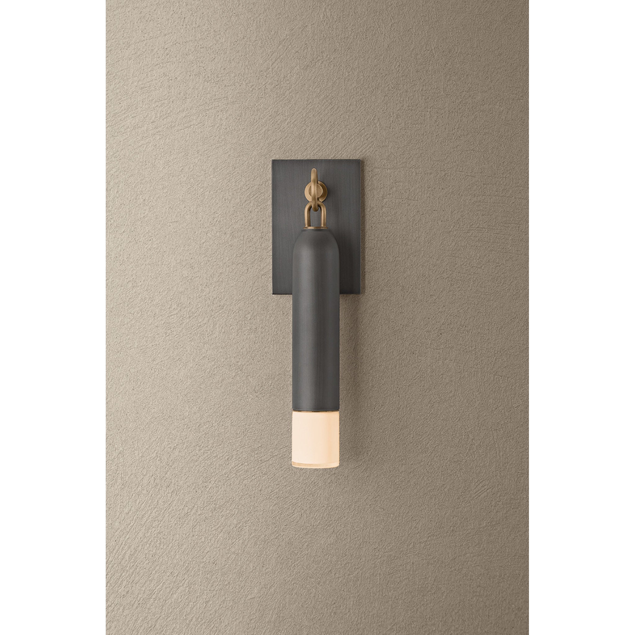 Osprey 1-Light Exterior Wall Sconce in Patina Brass 5W x 17.25H