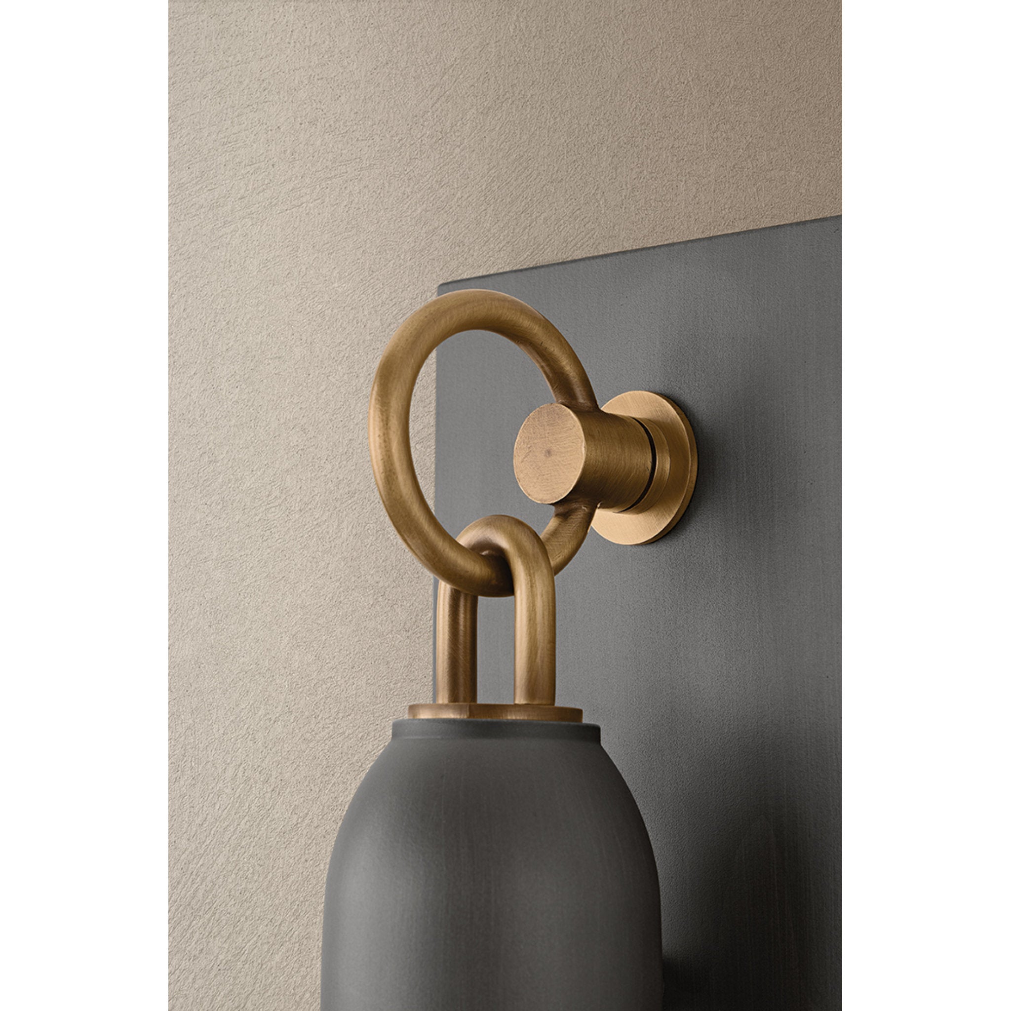 Osprey 1-Light Exterior Wall Sconce in Patina Brass 5W x 17.25H