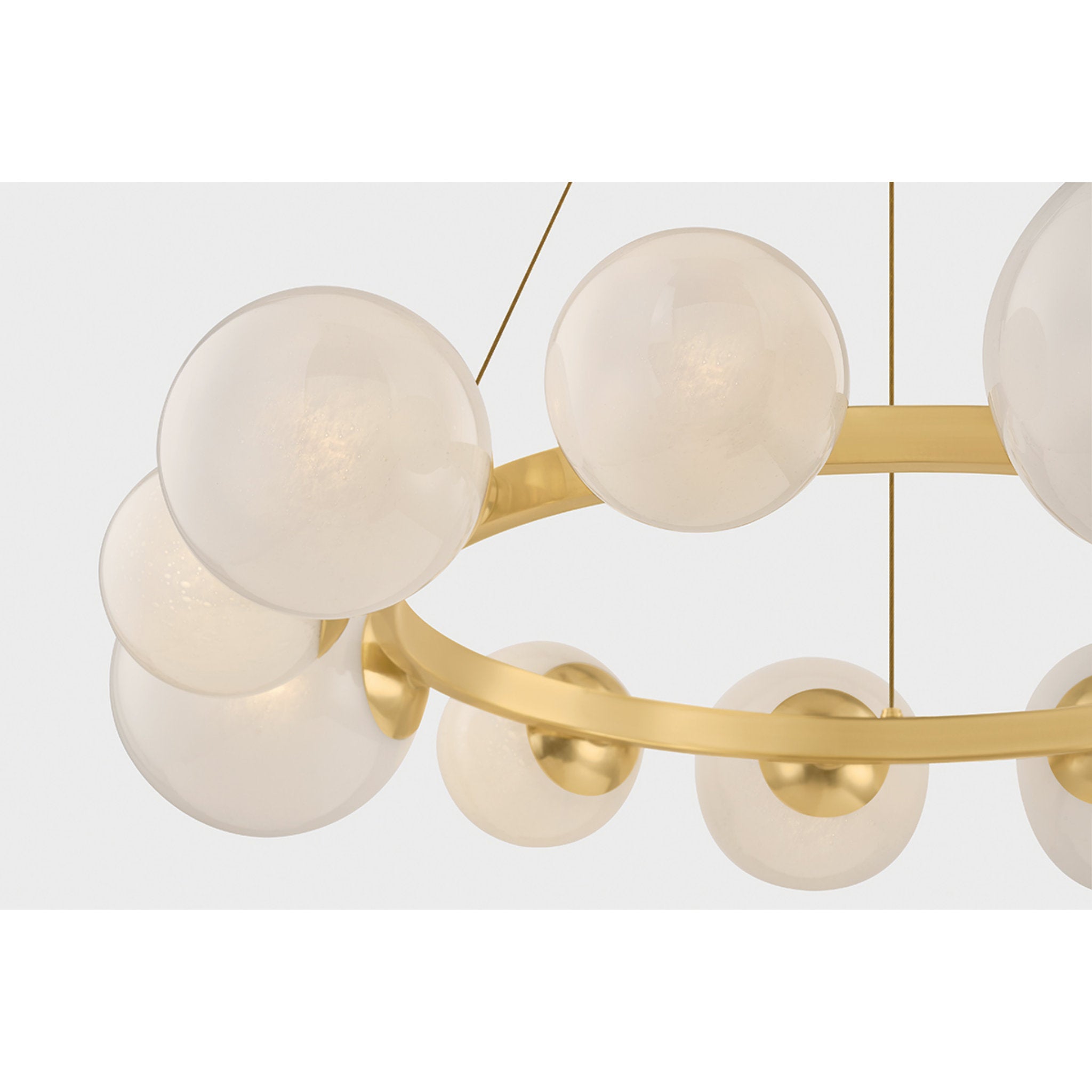 Pacama 11-Light Chandelier in Aged Brass 40.25W x 7.75H