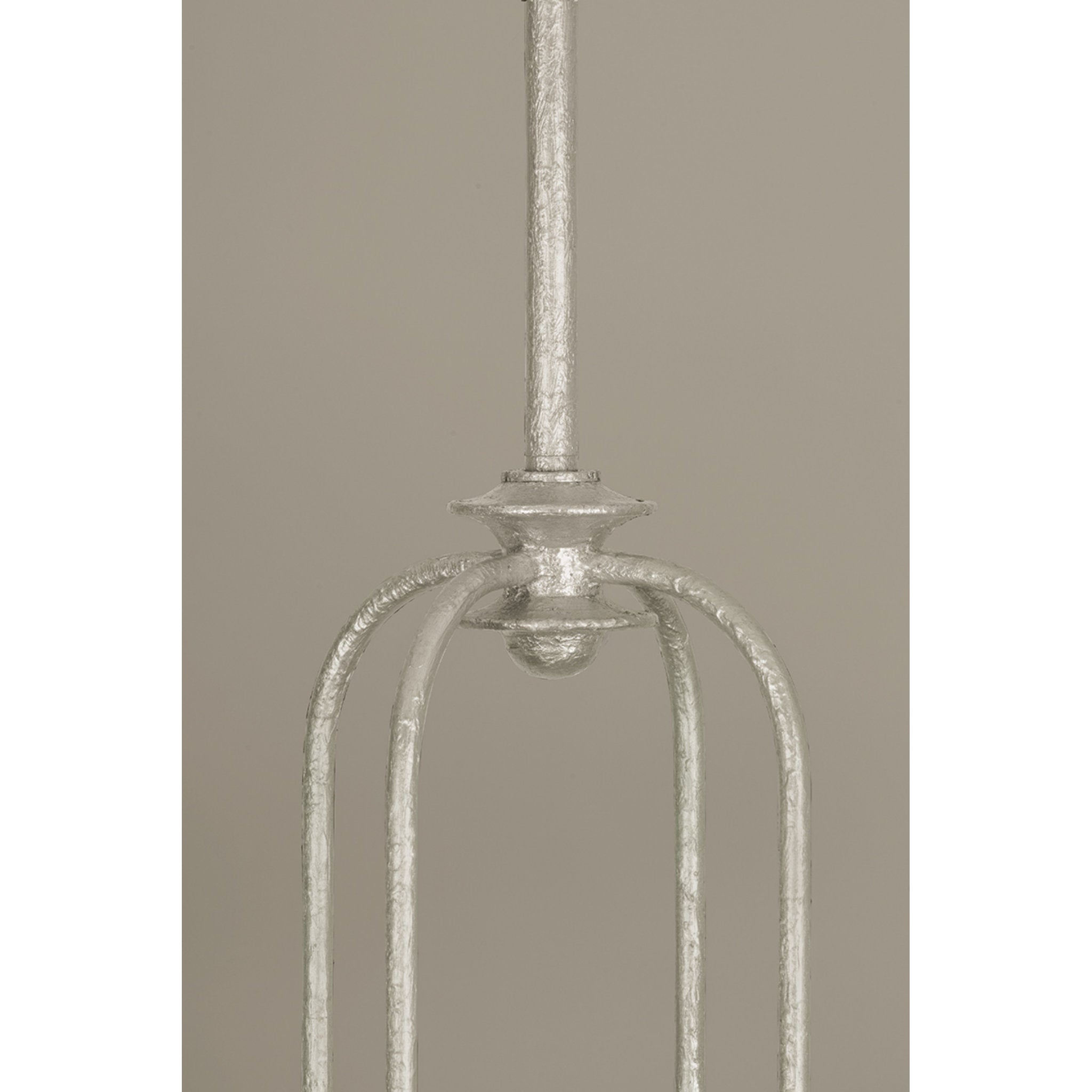 Pacific 4-Light Chandelier in Warm Silver Leaf 39W x 16.25H