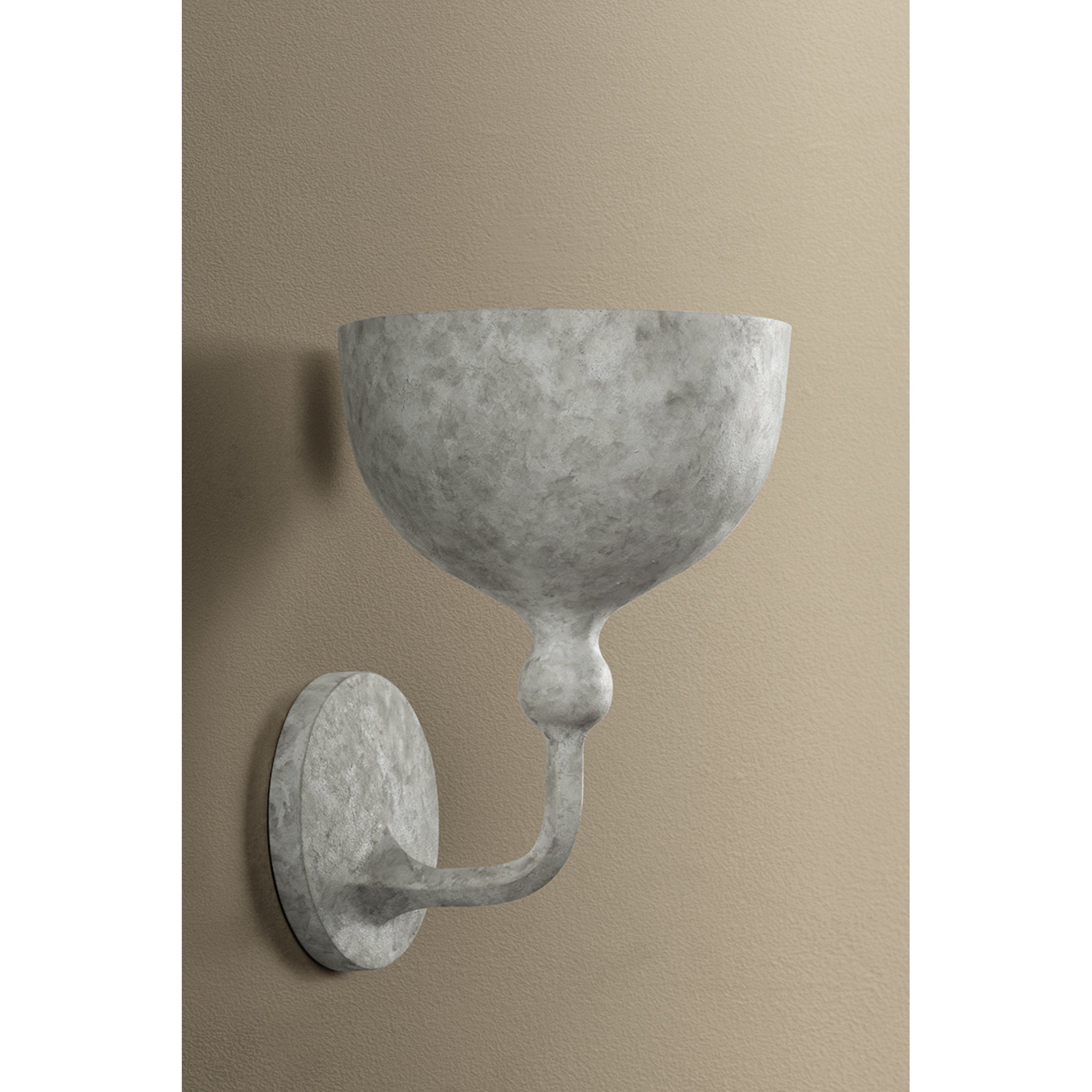 Paget 1-Light Wall Sconce in Weathered White 7W x 10.25H