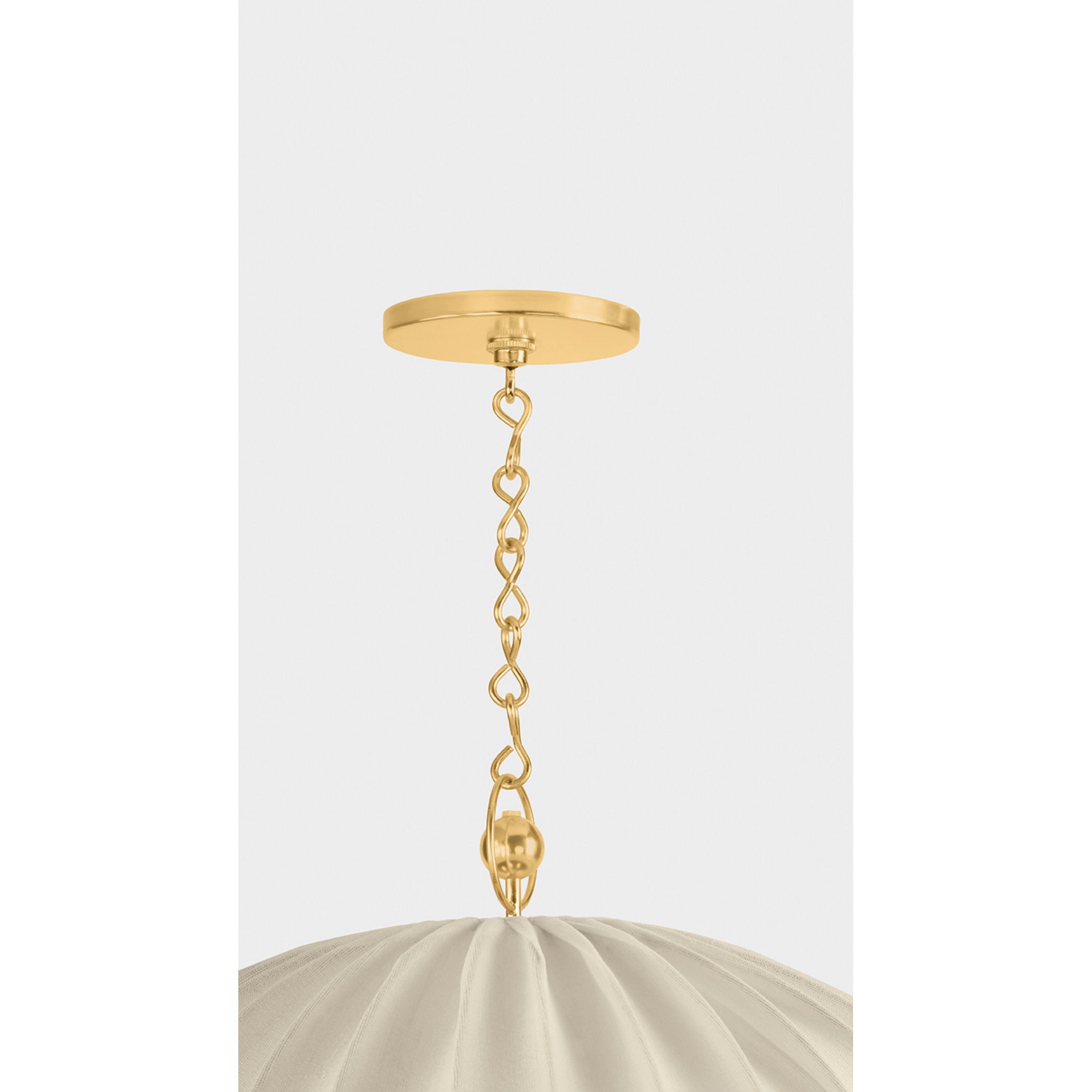 Palmetto 5-Light Chandelier in Aged Brass by Cortney Bishop 30W x 23.5H