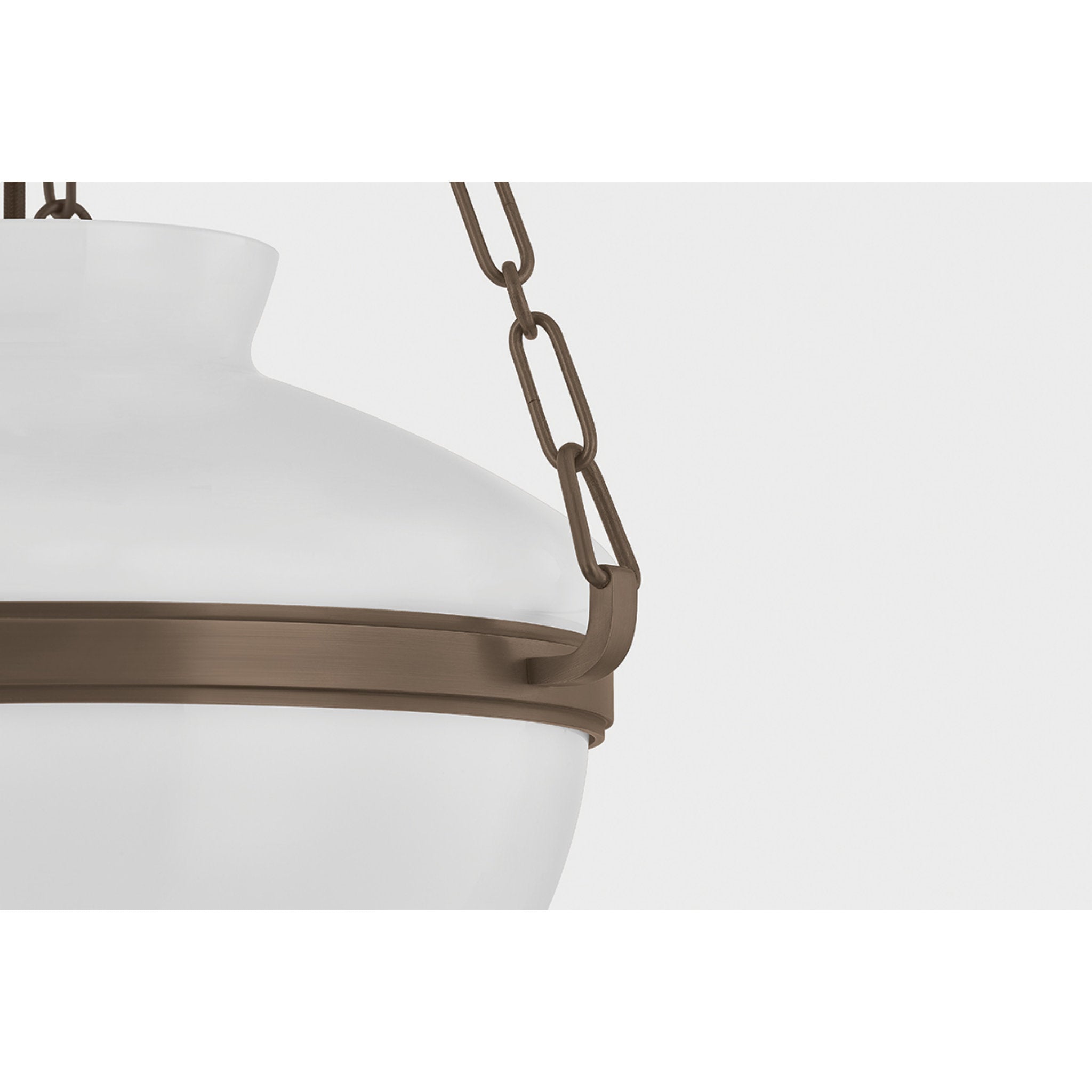 Paradigm 1-Light Pendant in Bronze by Lauren Liess 16.25W x 12H