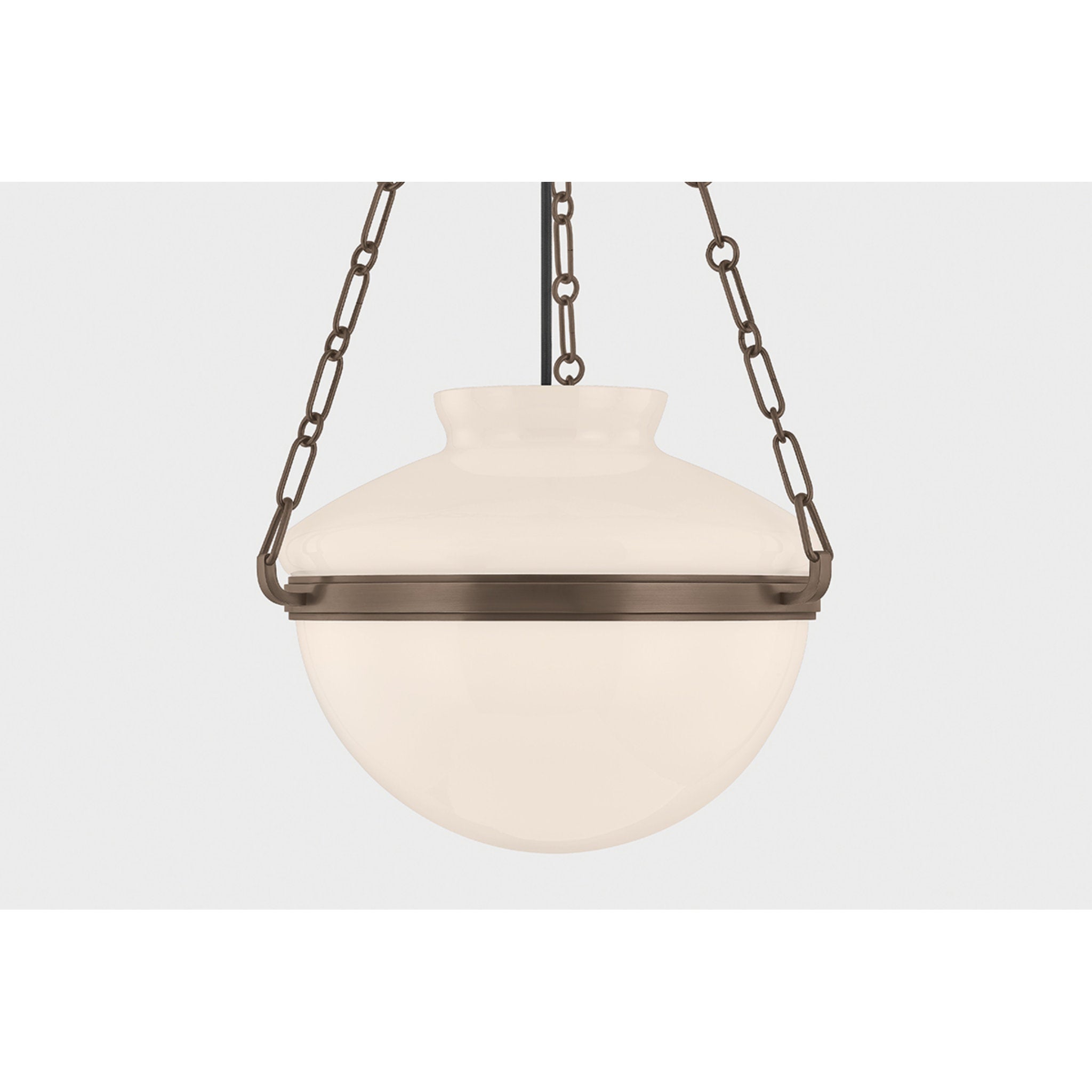 Paradigm 1-Light Pendant in Bronze by Lauren Liess 16.25W x 12H