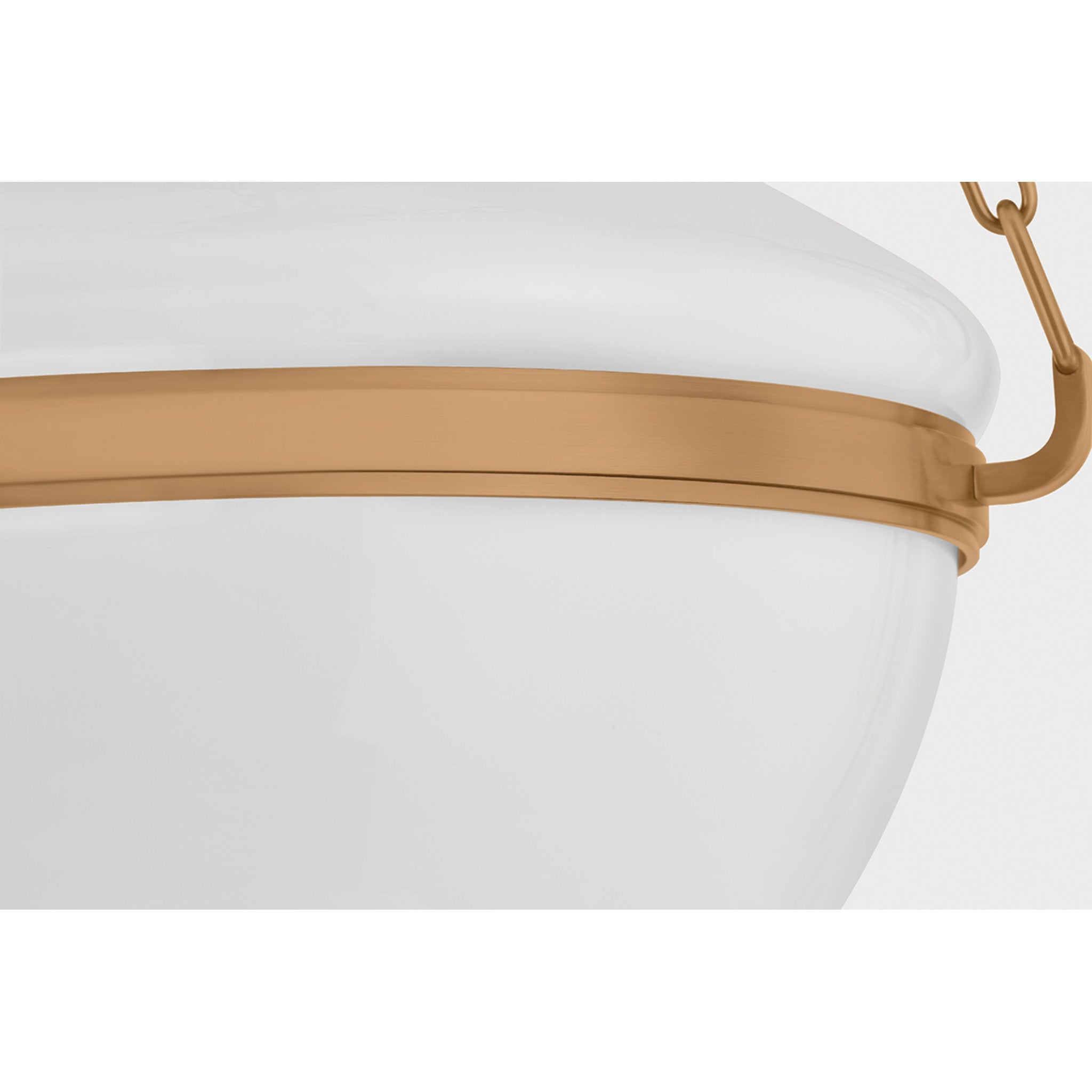 Paradigm 1-Light Pendant in Patina Brass by Lauren Liess 16.25W x 12H