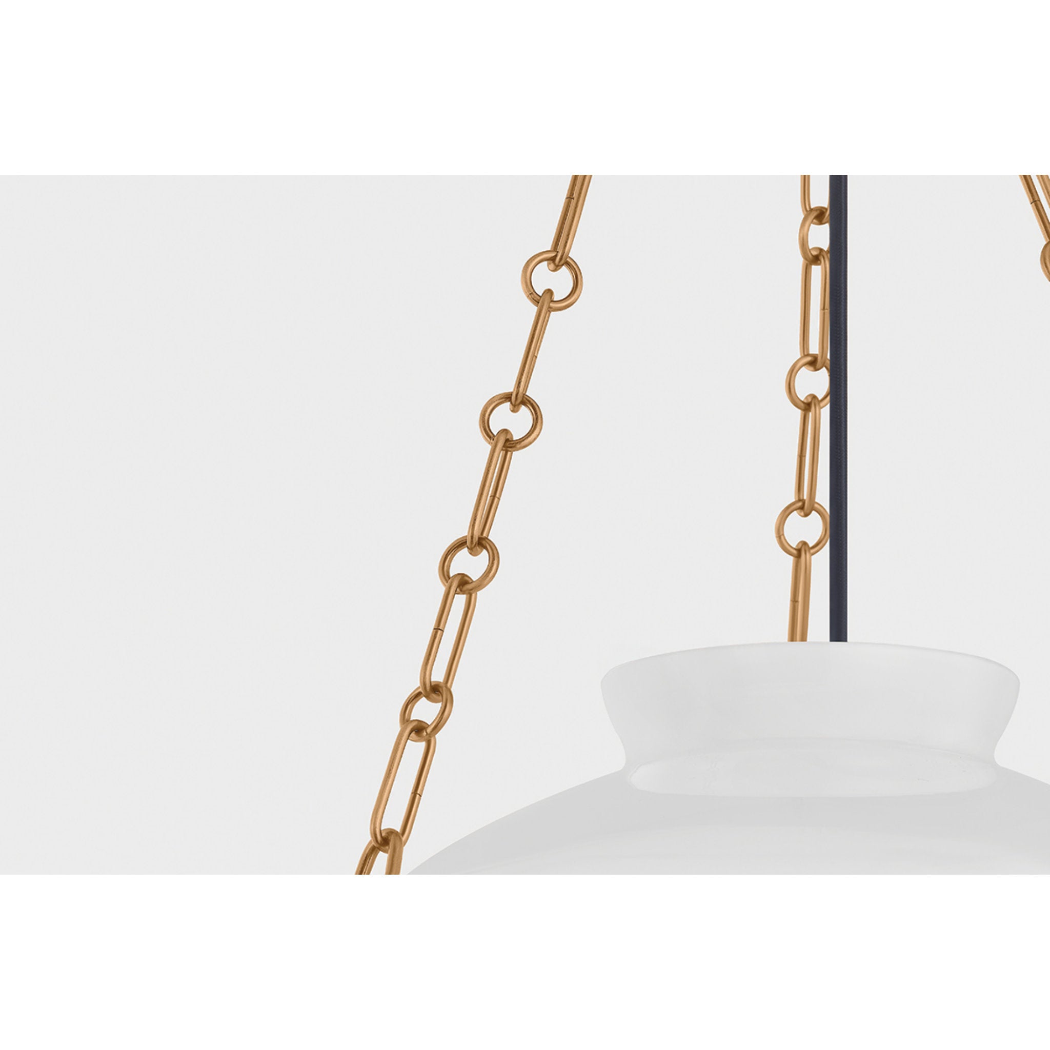 Paradigm 1-Light Pendant in Patina Brass by Lauren Liess 16.25W x 12H