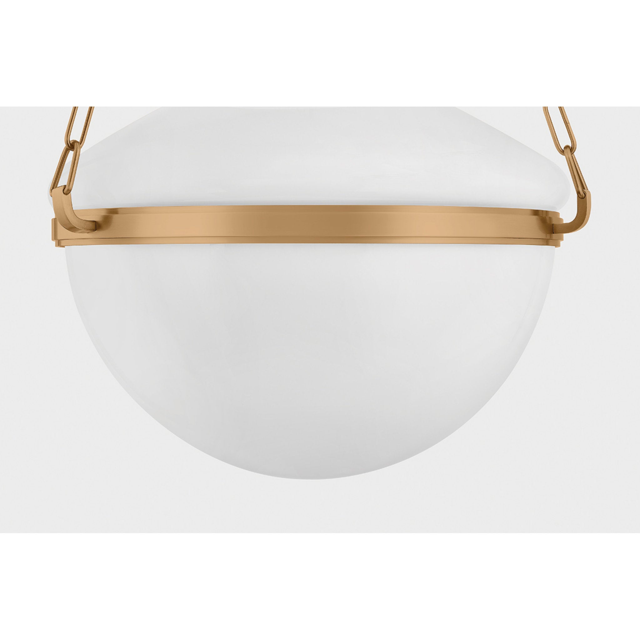 Paradigm 1-Light Pendant in Patina Brass by Lauren Liess 19W x 14.5H