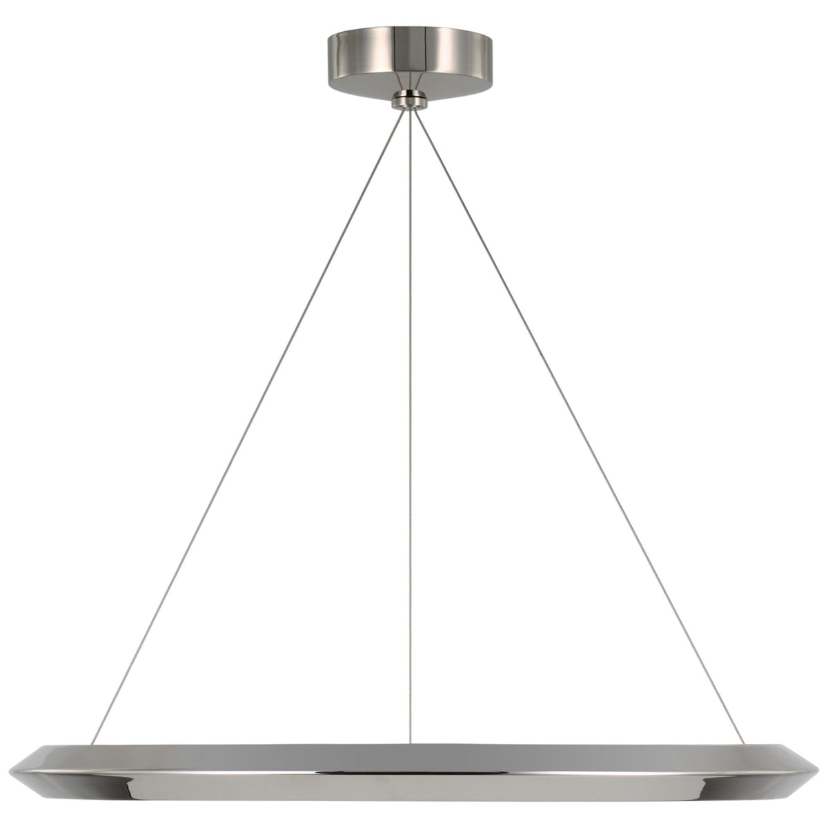 Peter Bristol Encircle 28" Ring Chandelier in Polished Nickel W28"