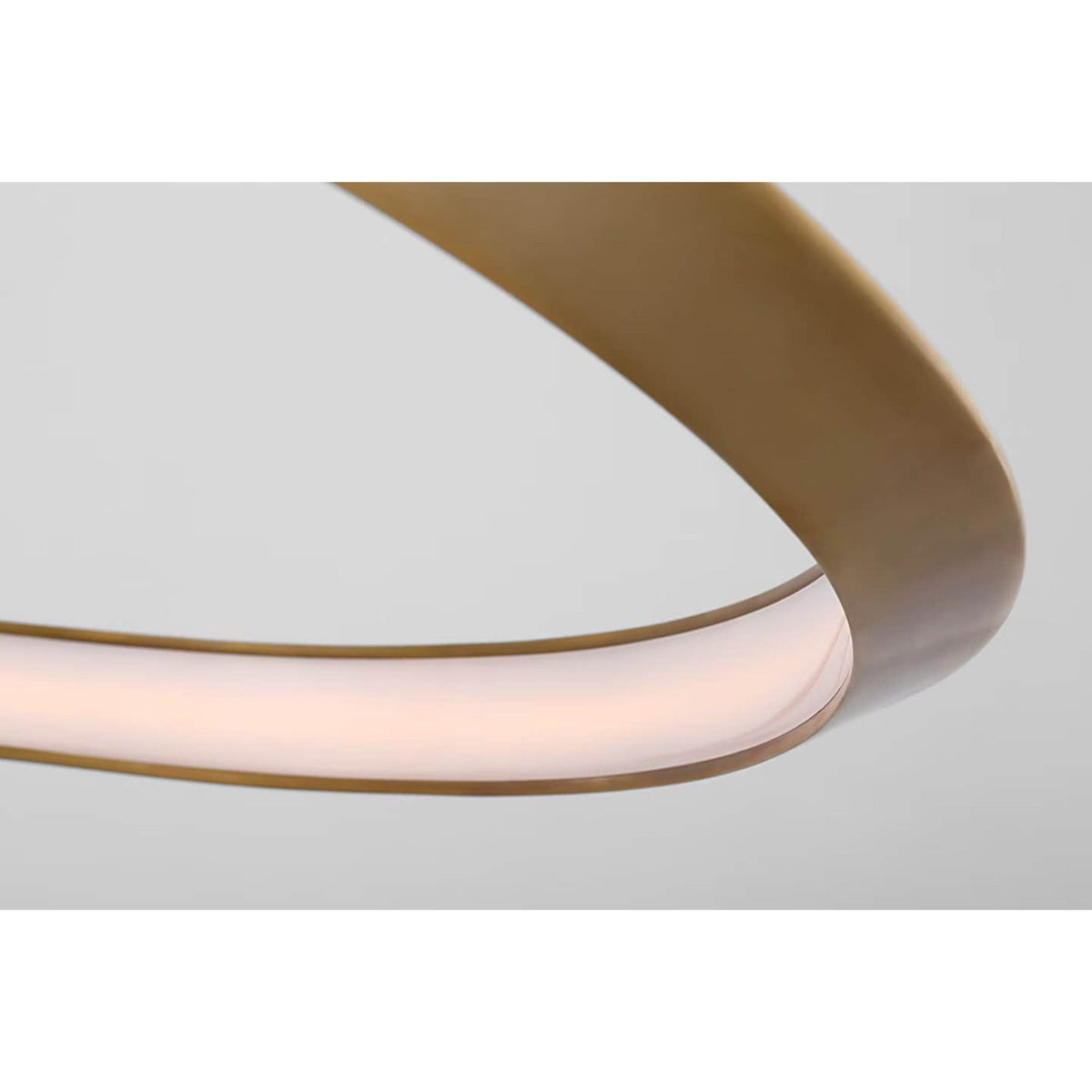 Peter Bristol Encircle 38" Ring Chandelier in Natural Brass W38"