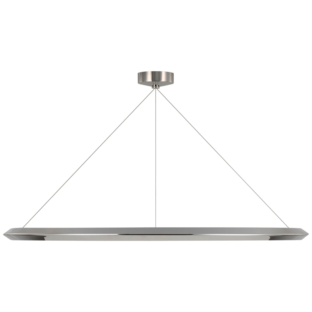 Peter Bristol Encircle 48" Ring Chandelier in Polished Nickel W48"