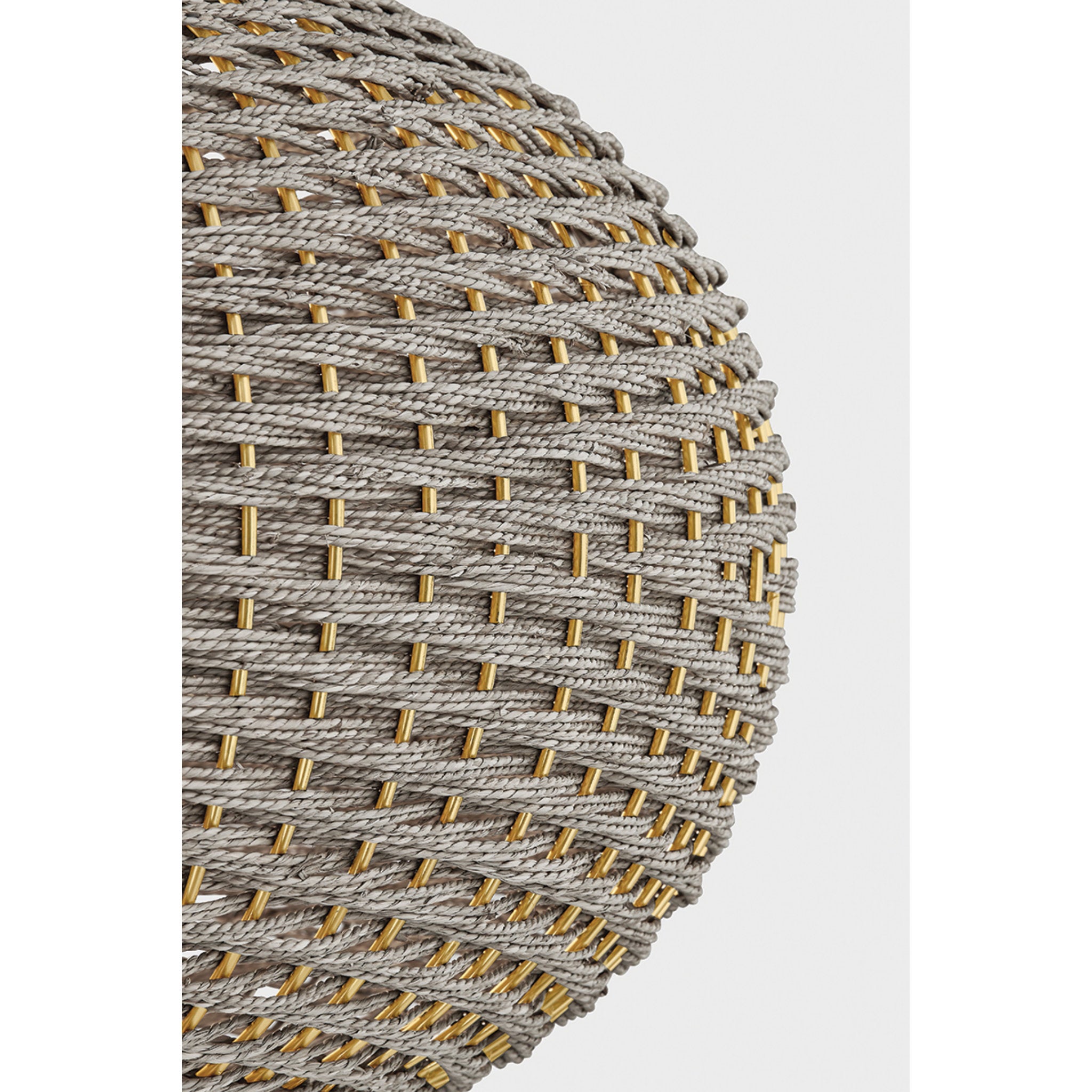 Penarth 1-Light Pendant in Aged Brass 24W x 16.5H
