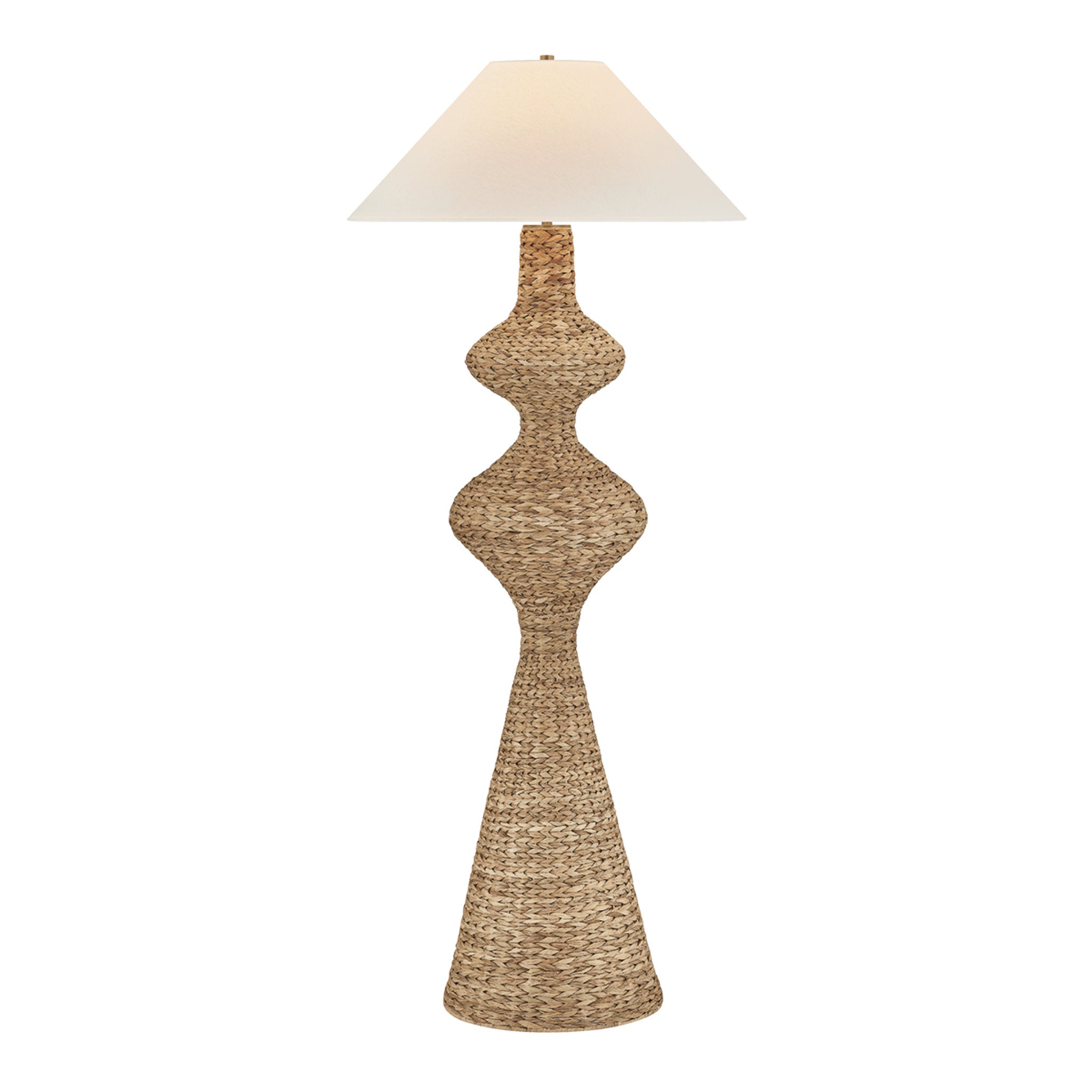 Walter 1-Light Floor Lamp in Patina Brass 28W x 67.5H