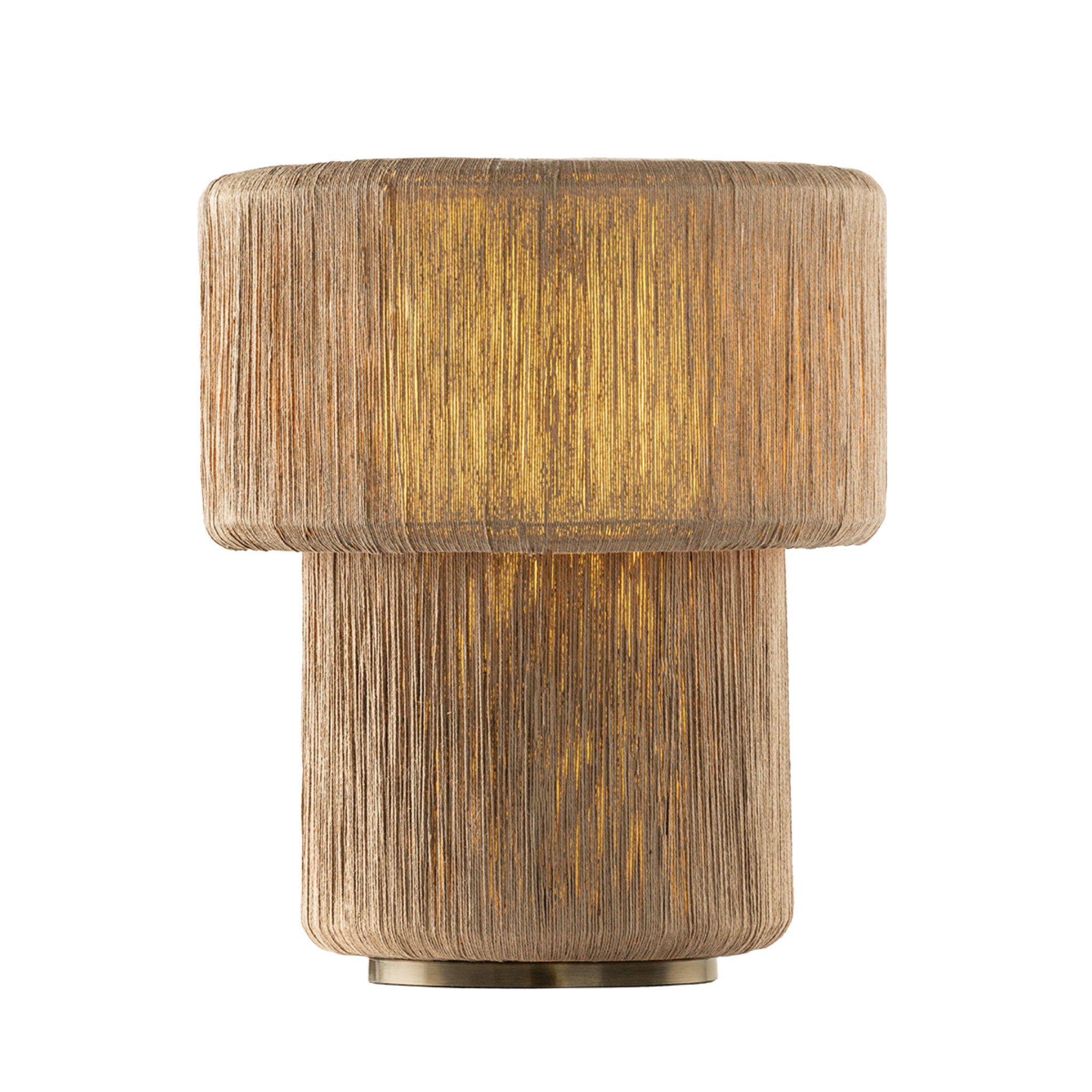 Kenai 1-Light Table Lamp in Patina Brass 17W x 19.75H