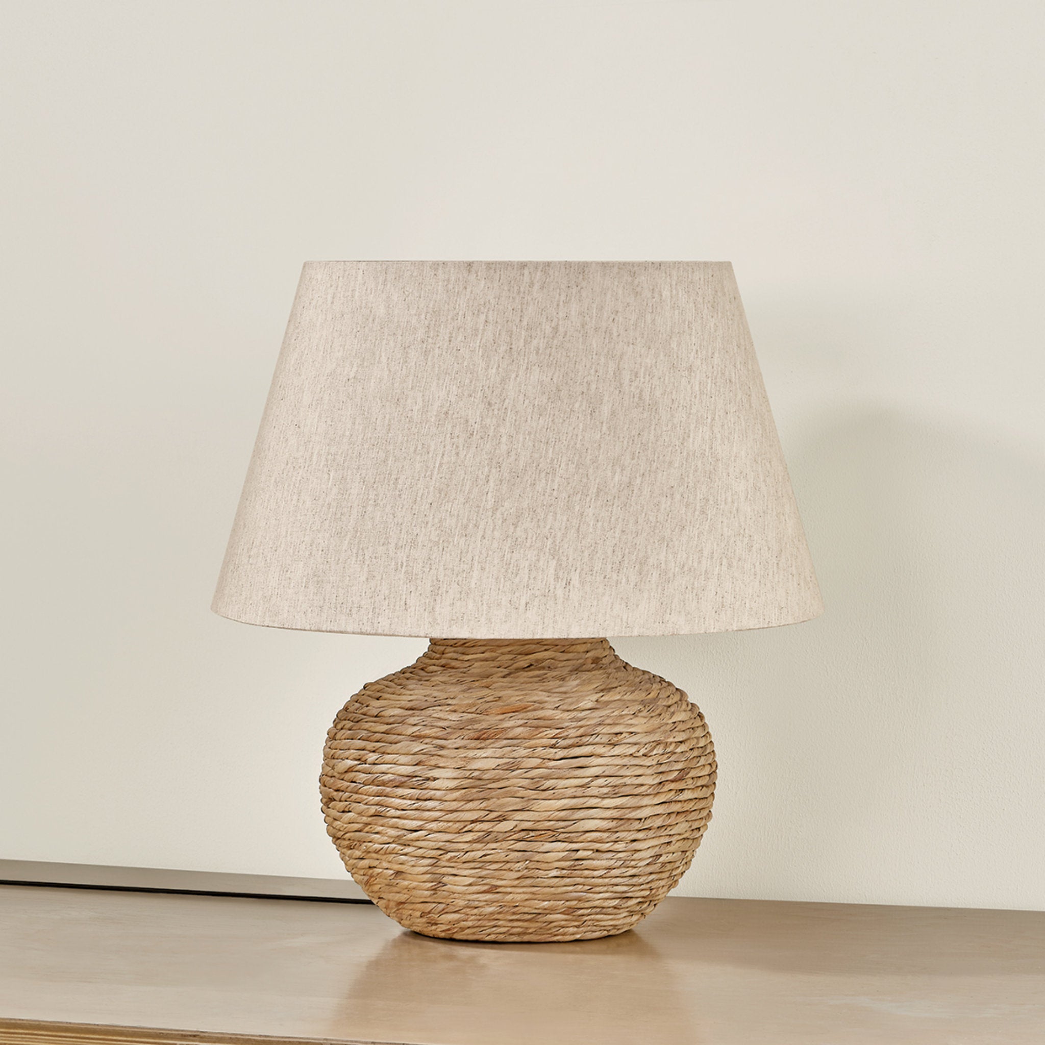 Malik 1-Light Table Lamp in Patina Brass 20W x 21.75H