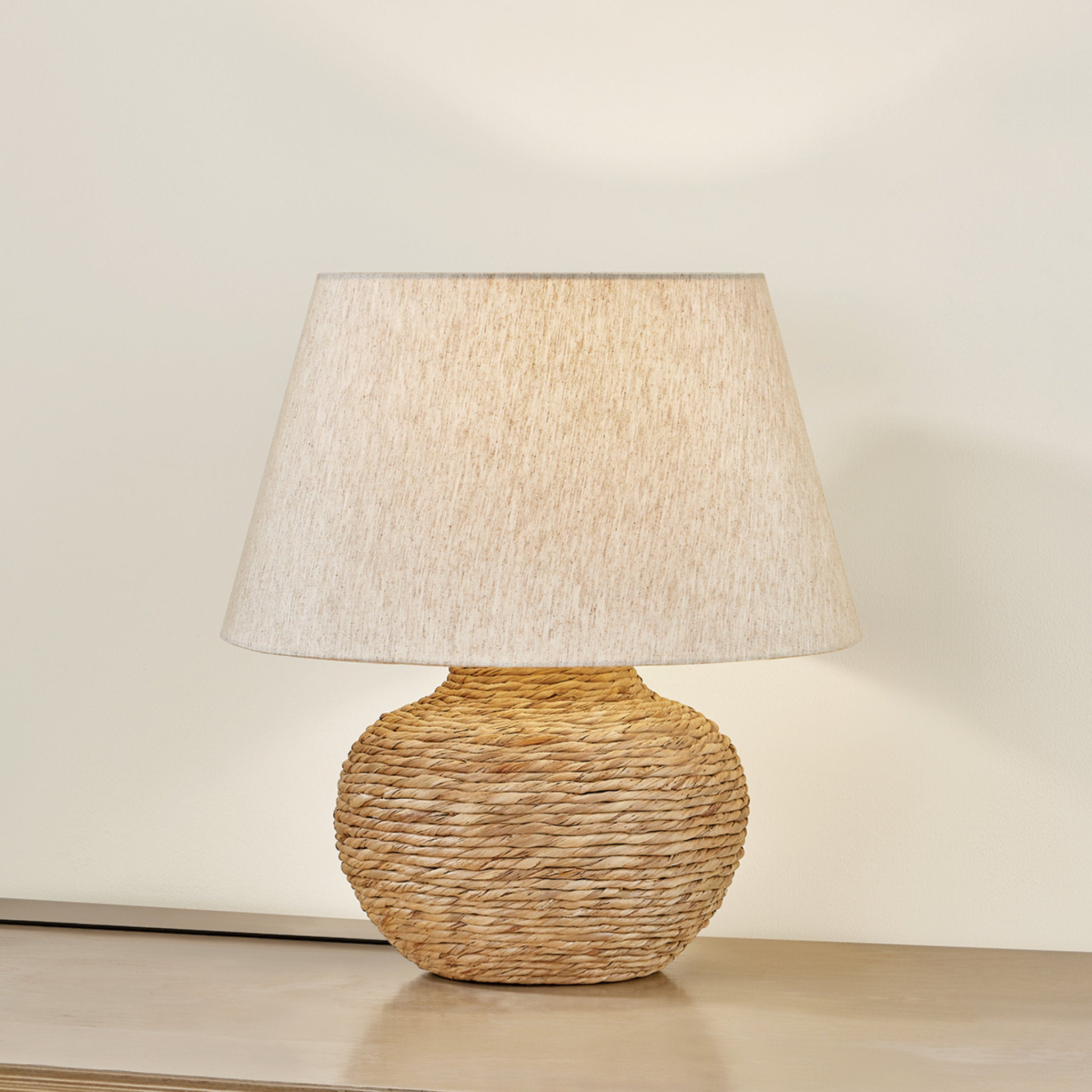 Malik 1-Light Table Lamp in Patina Brass 20W x 21.75H