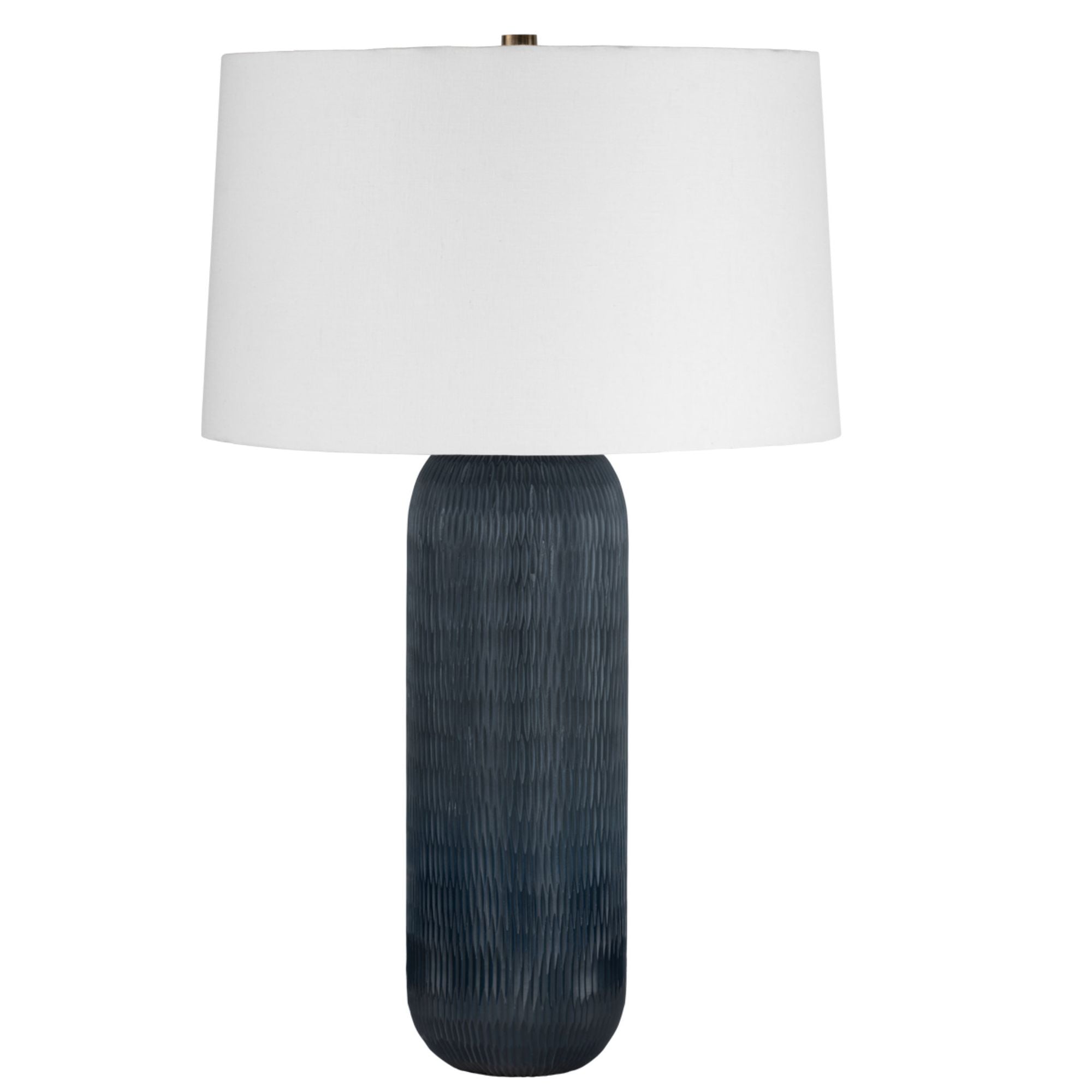 Hopkins 1-Light Table Lamp in Patina Brass 17W x 28H