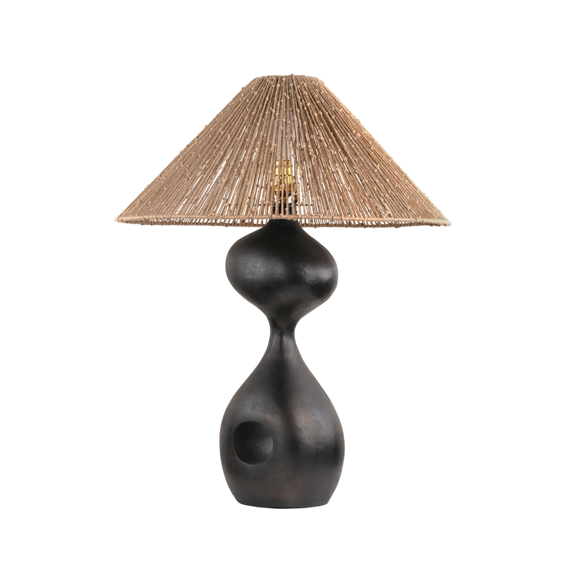 Rhu 1-Light Table Lamp in Bronze by Chandler McLellan 22W x 28H