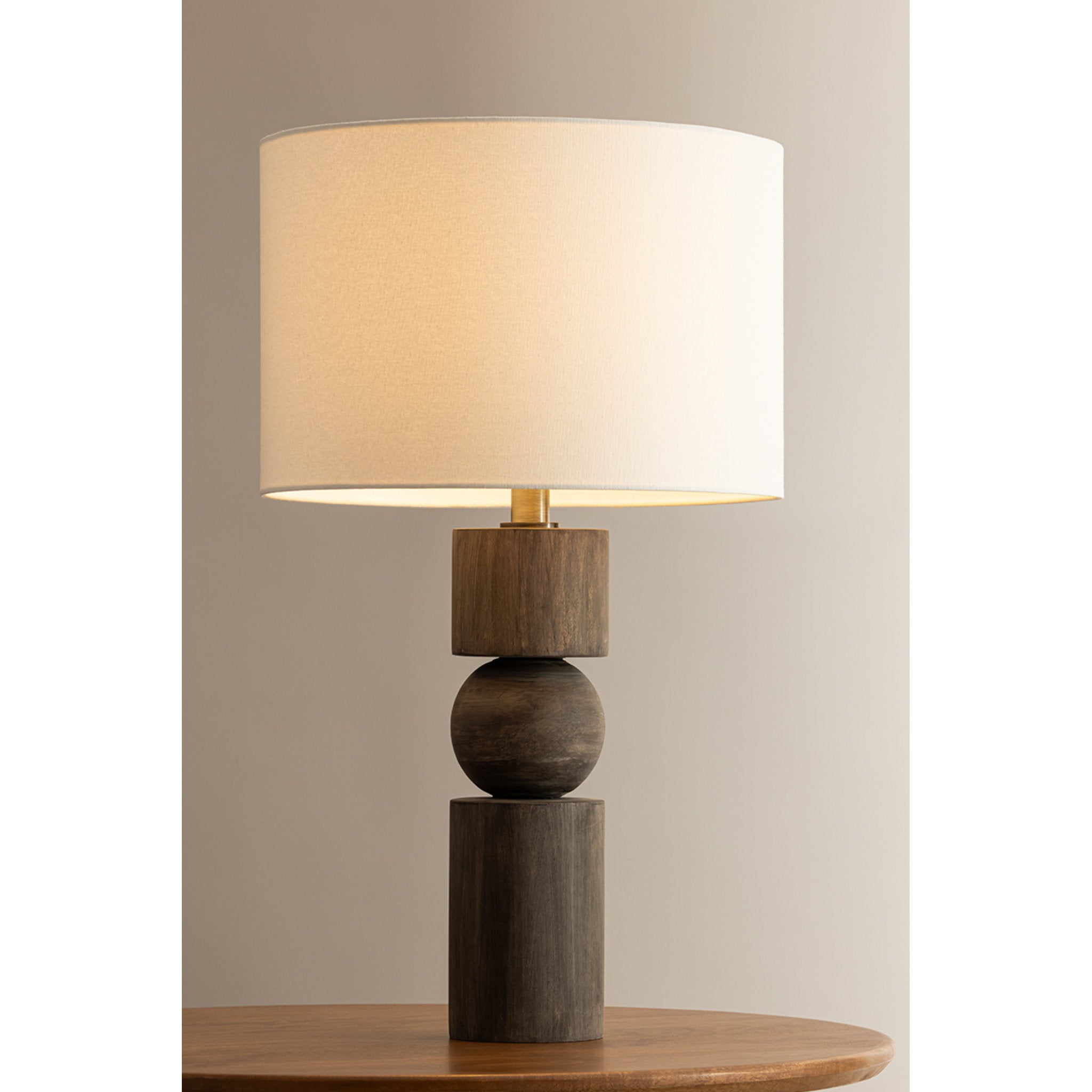 Ralston 1-Light Table Lamp in Patina Brass 17.5W x 28.25H