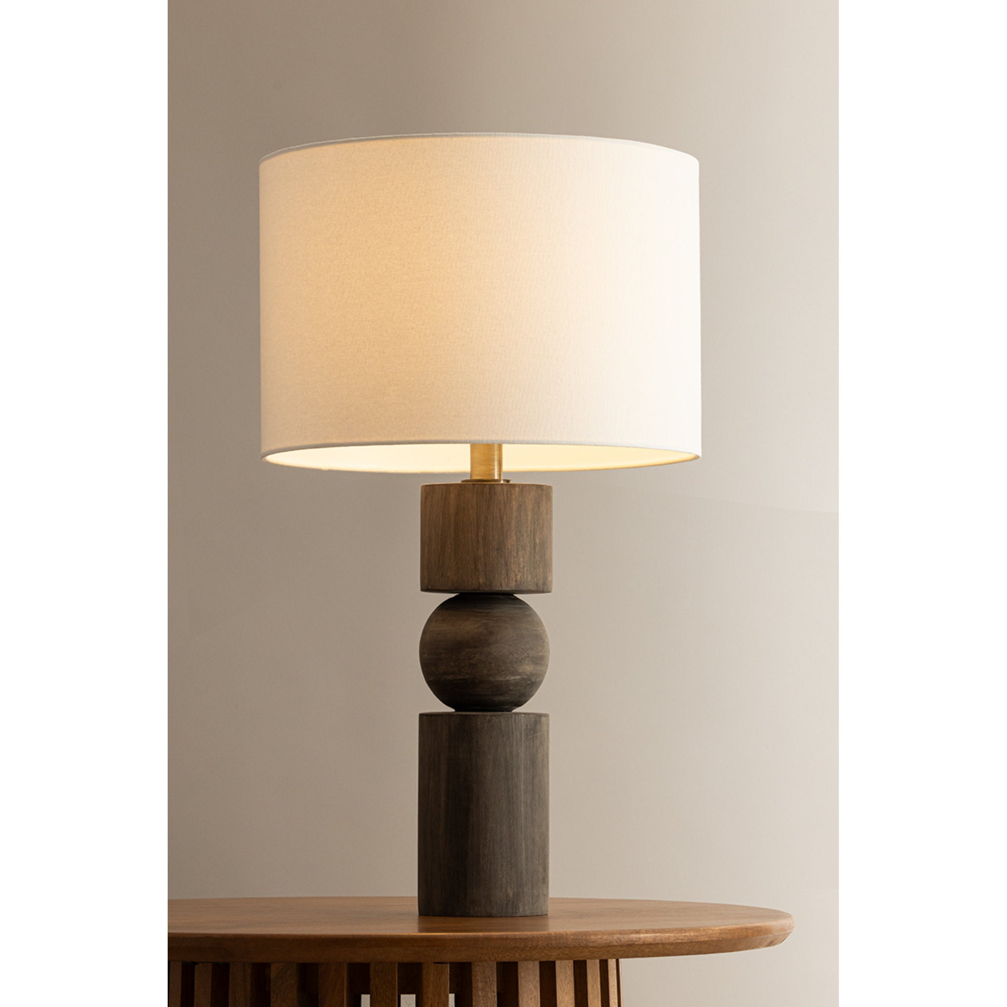 Ralston 1-Light Table Lamp in Patina Brass 17.5W x 28.25H