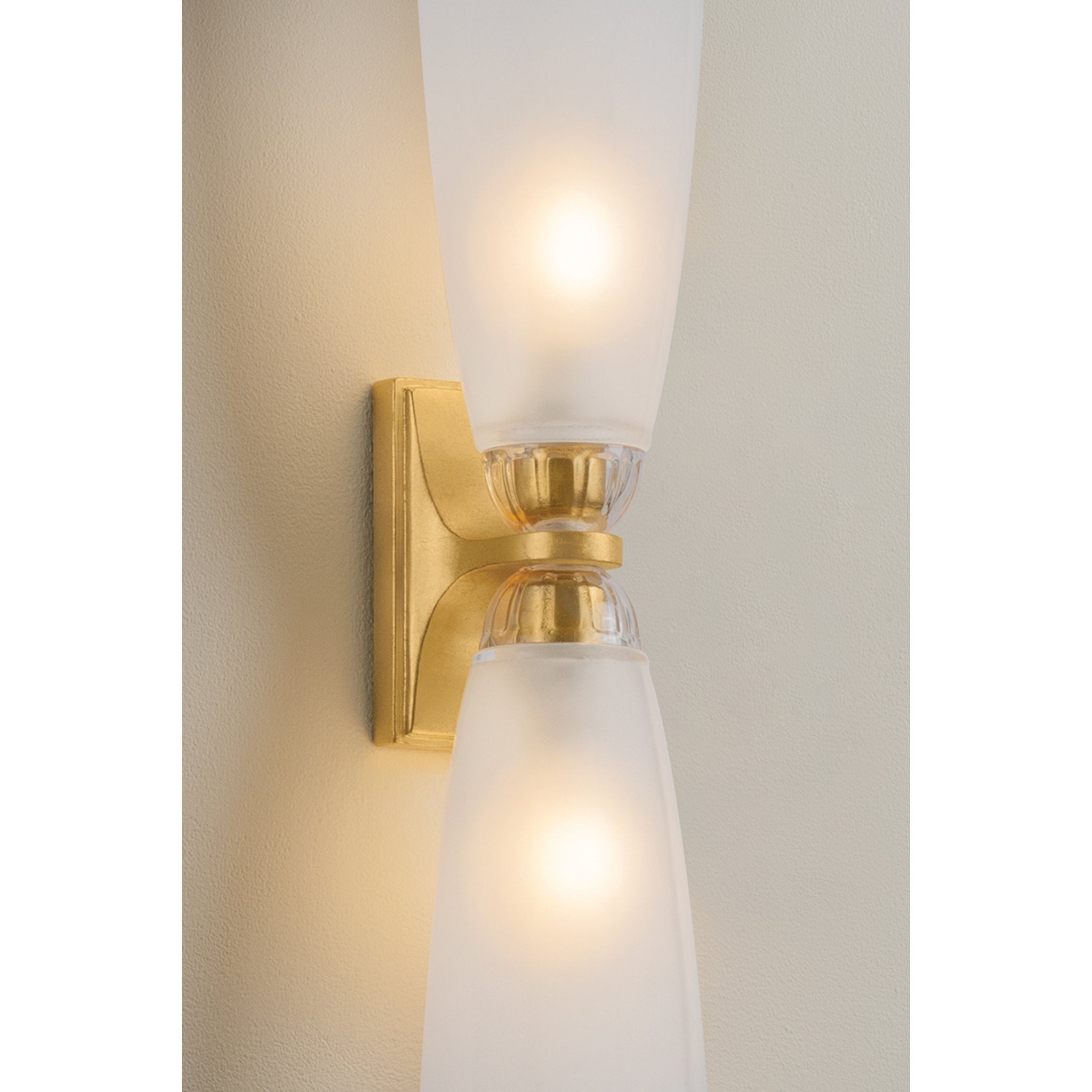 Ravenswood 2-Light Bath and Vanity in Vintage Gold Leaf 4W x 22.25H