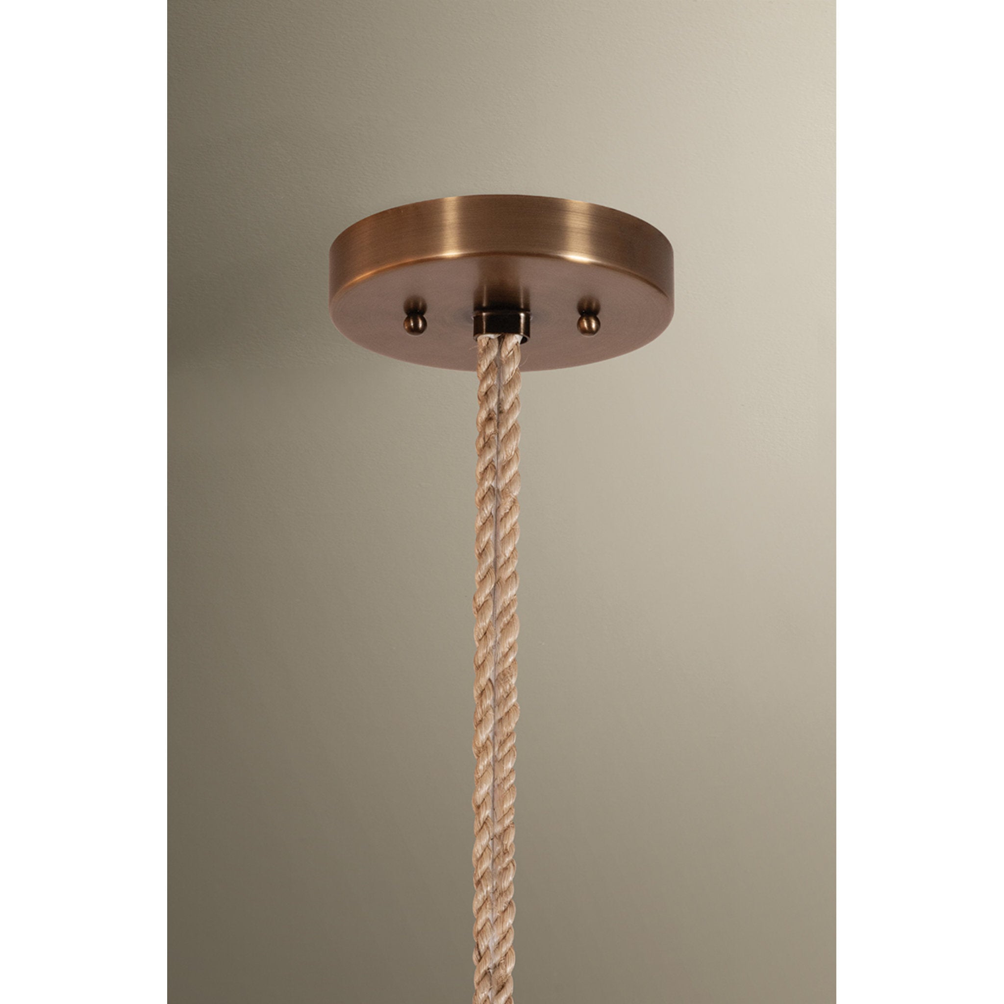 Redwood 1-Light Pendant in Patina Brass 30W x 22.25H