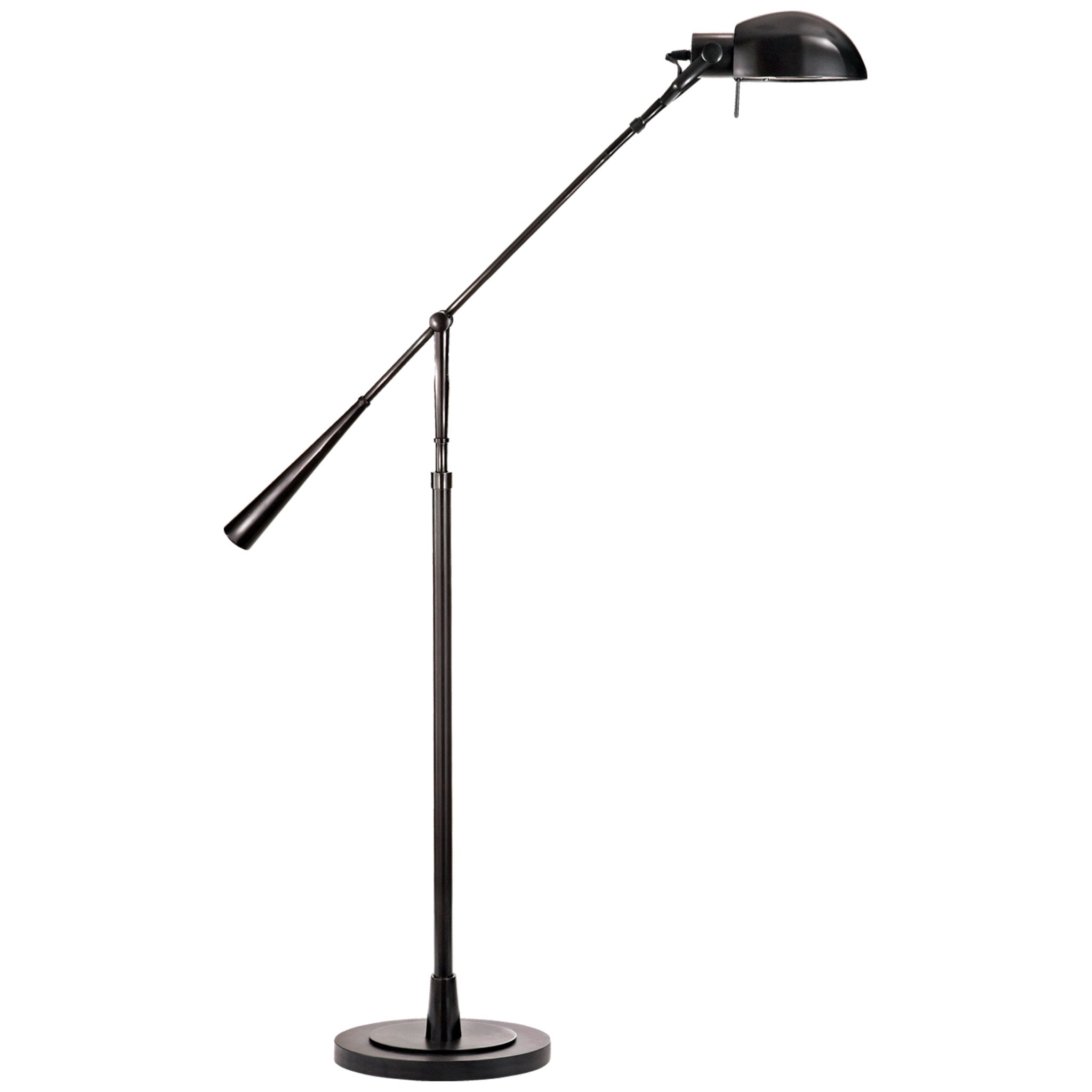 Ralph Lauren Equilibrium Floor Lamp in Black Nickel W11.25" x H44" - 66"