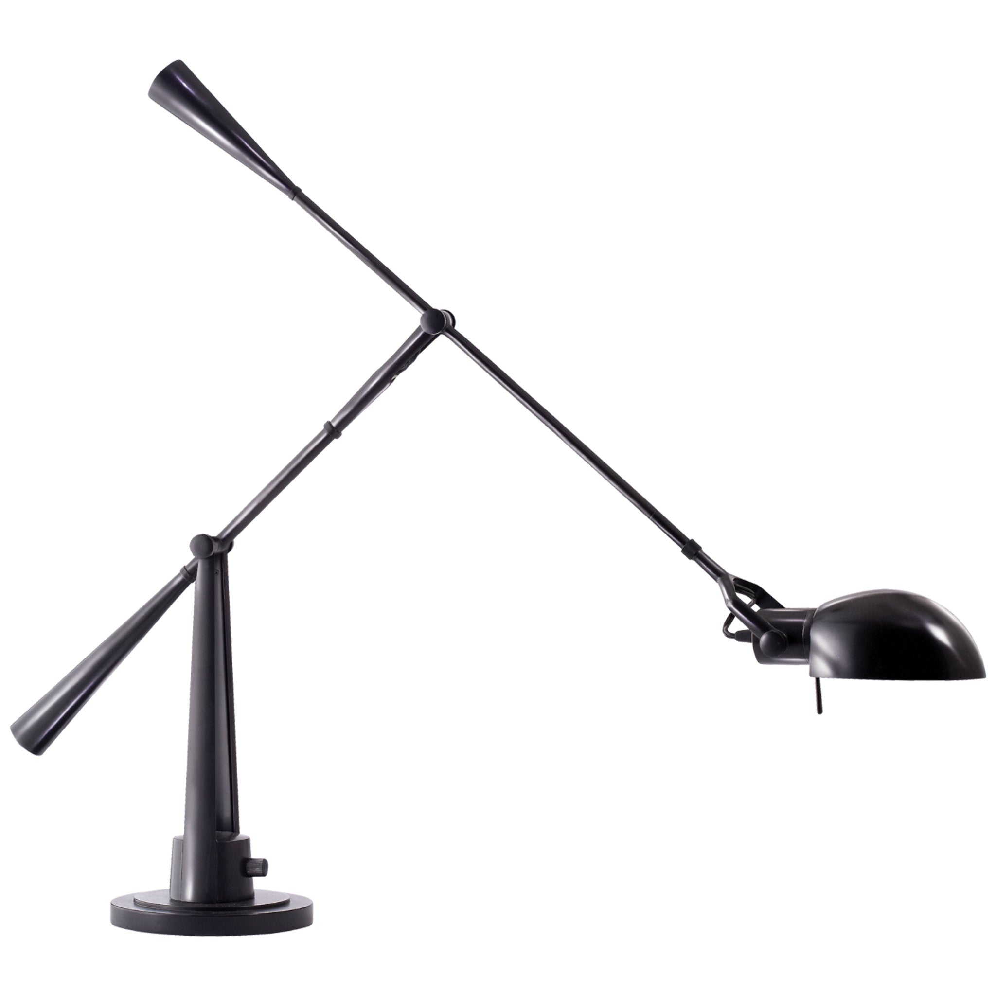 Ralph Lauren Equilibrium Table Lamp in Black Nickel W8" x H45"
