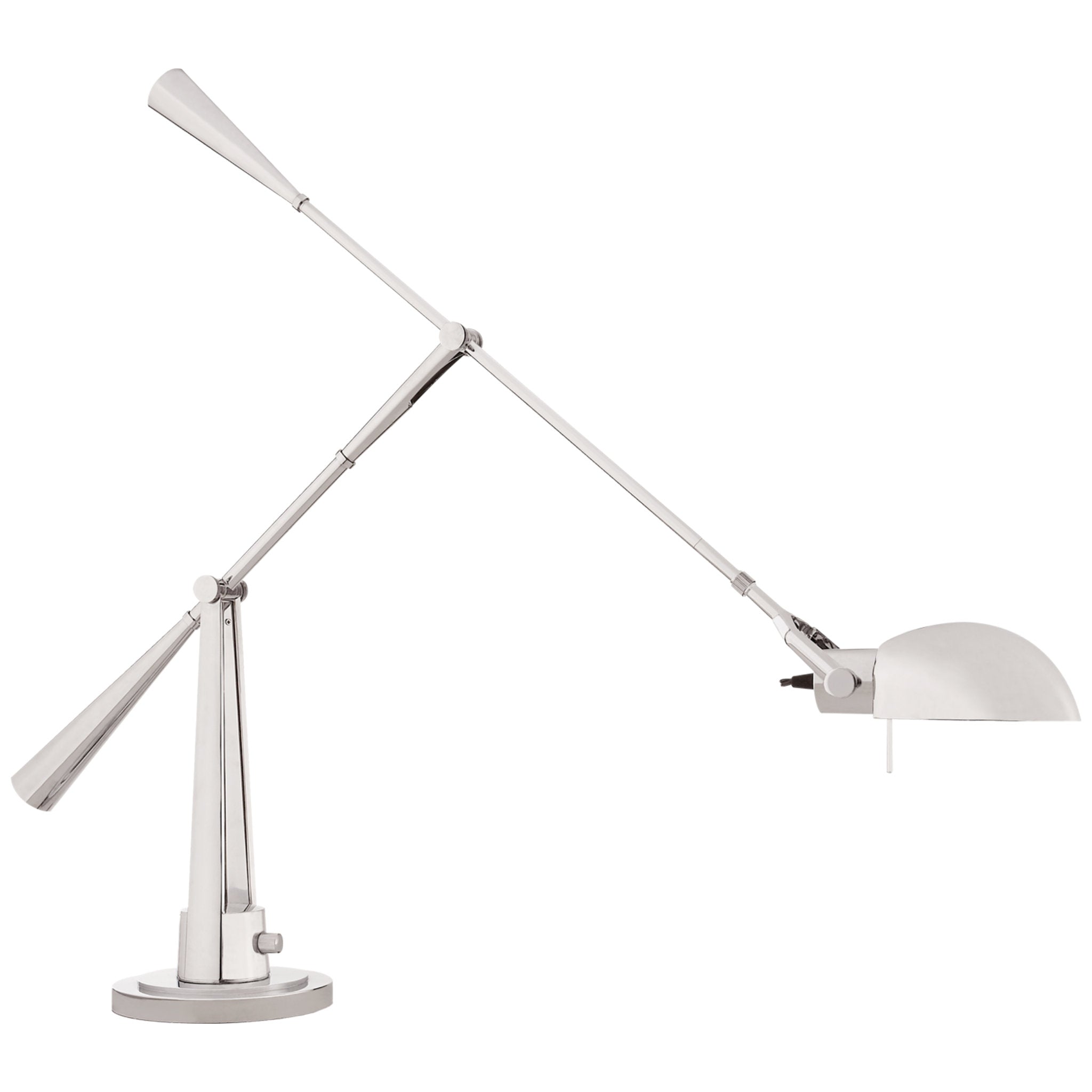 Ralph Lauren Equilibrium Table Lamp in Polished Nickel W8" x H45"