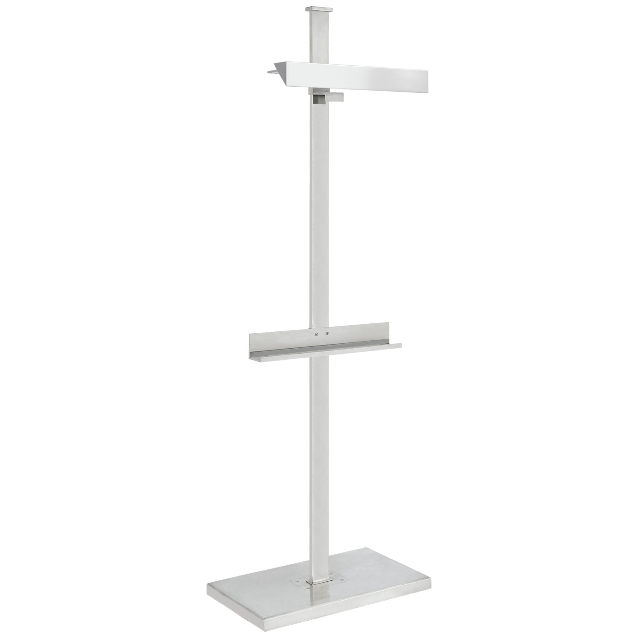 Ralph Lauren Langham Display Floor Lamp in Polished Nickel W24" x H72"