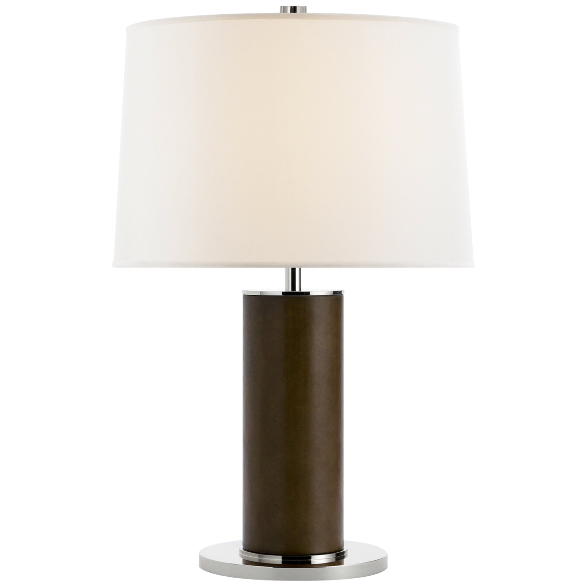 Ralph Lauren Beckford Table Lamp in Chocolate with Linen Shade W15" x H24"