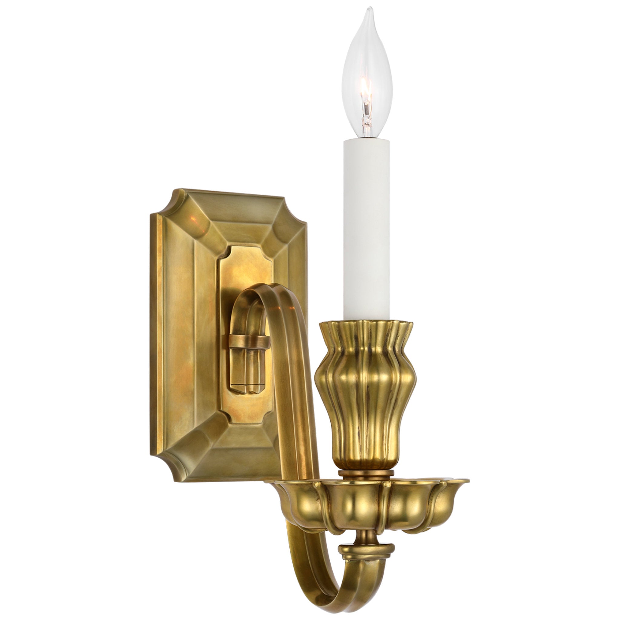Ralph Lauren Falaise Single Sconce in Natural Brass Wall Light W5.25" x H11.75"