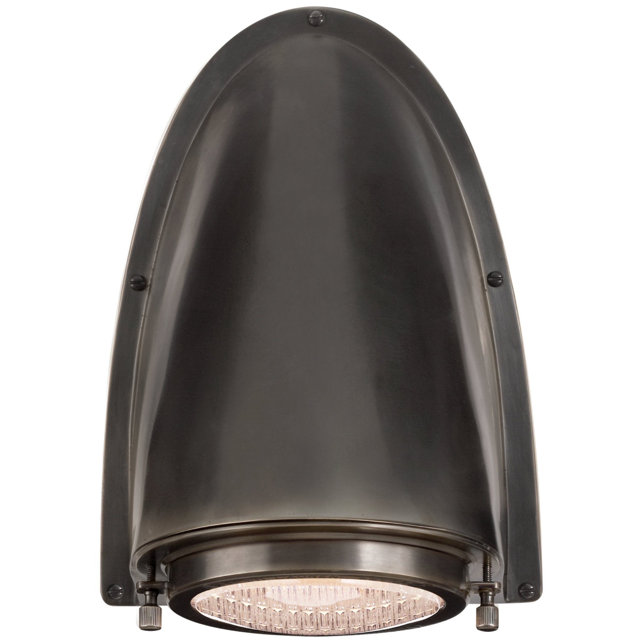 Ralph Lauren Grant Large Sconce in Bronze with Industrial Prismatic Glass Outdoor Lighting W7.5" x H10.5"