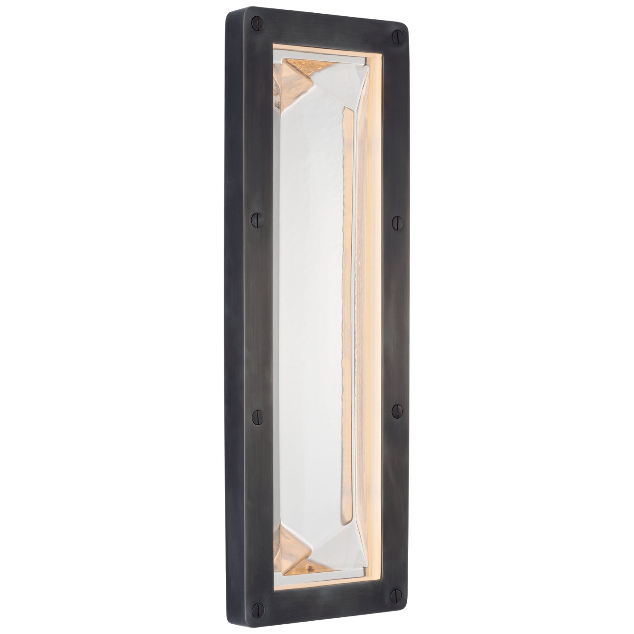Ralph Lauren Rolland 16" Sconce in Bronze and Clear Glass Wall Light W5.75" x H16.75"