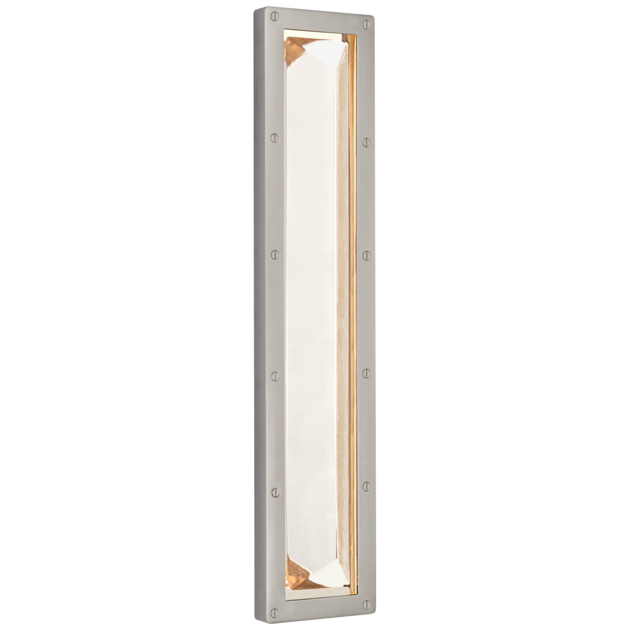 Ralph Lauren Rolland 27" Sconce in Polished Nickel and Crystal Wall Light W5.75" x H27.25"