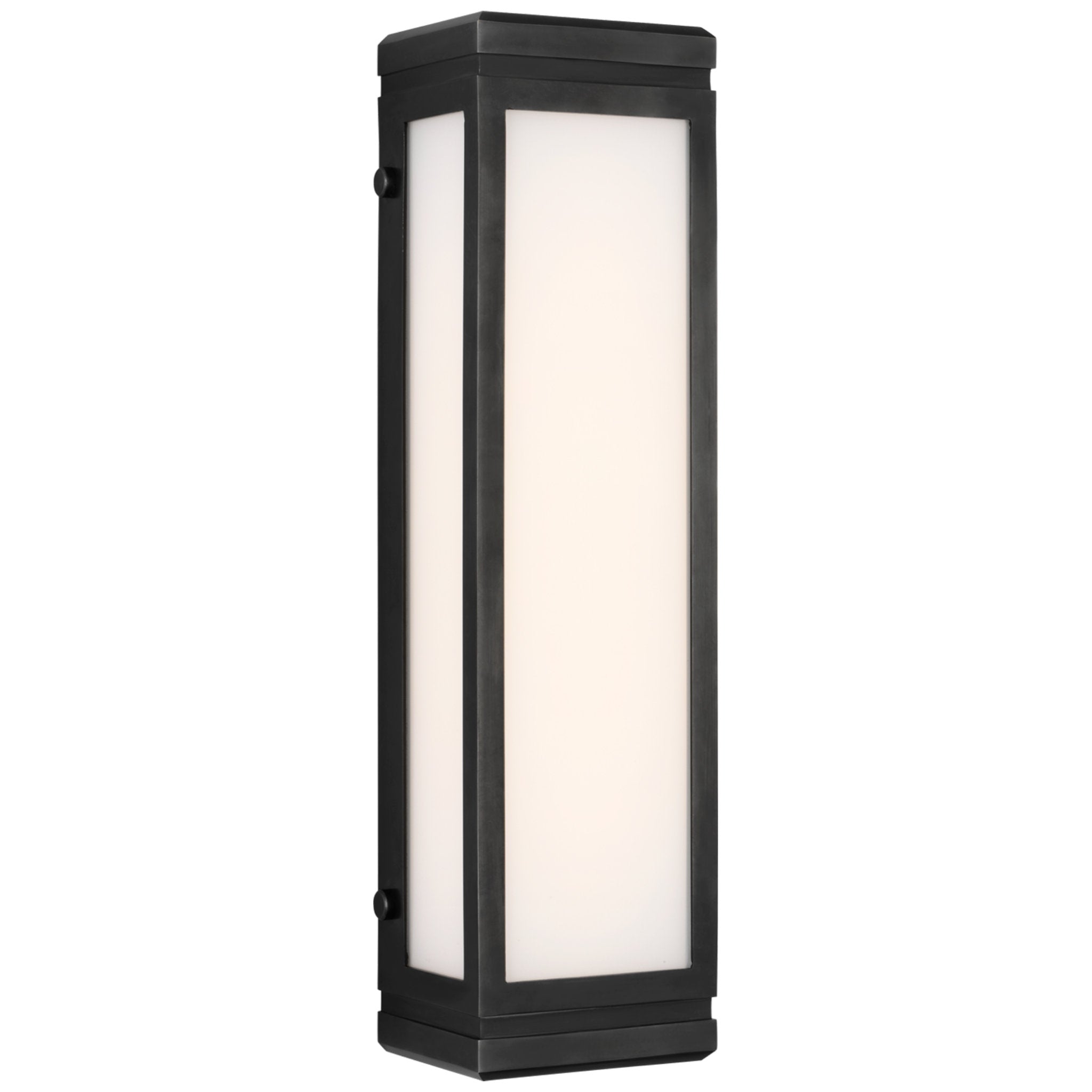 Ralph Lauren Hayles 17" Bath Light in Bronze with White Glass Wall Light W5" x H17"