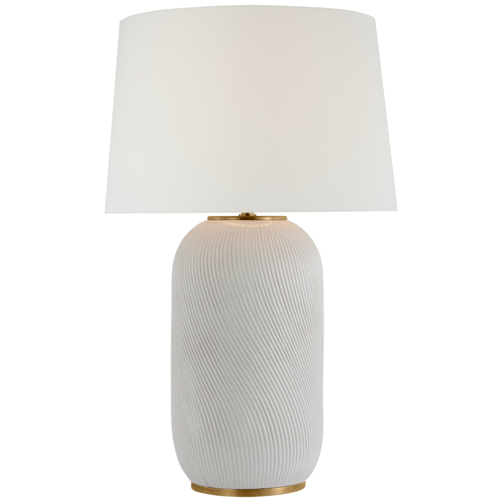 Ralph Lauren Mirelle Extra Large Table Lamp in Ivory with Linen Shade W23" x H36.5"