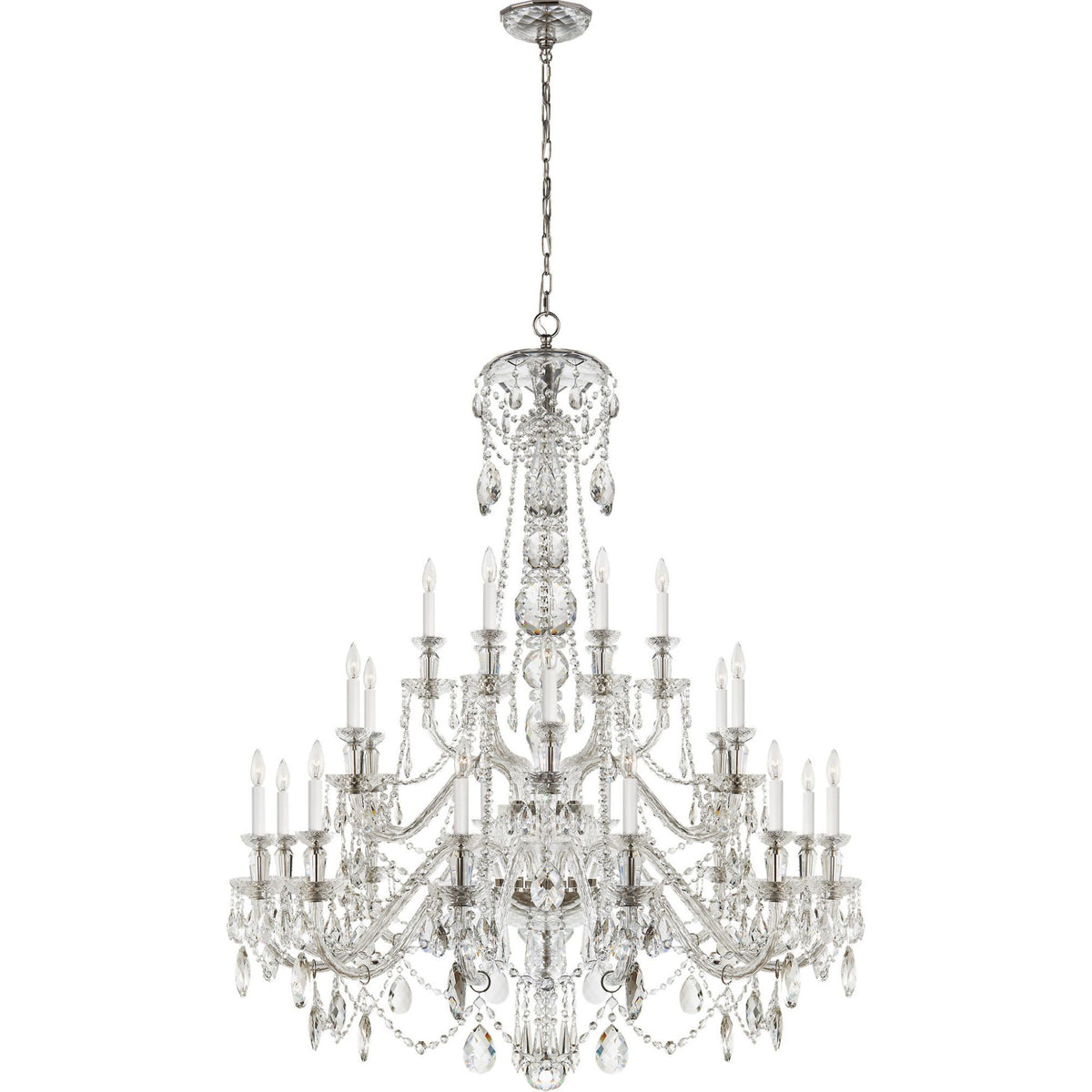 Ralph Lauren Daniela Twenty Four-Light Chandelier in Crystal W50" x H60.5"