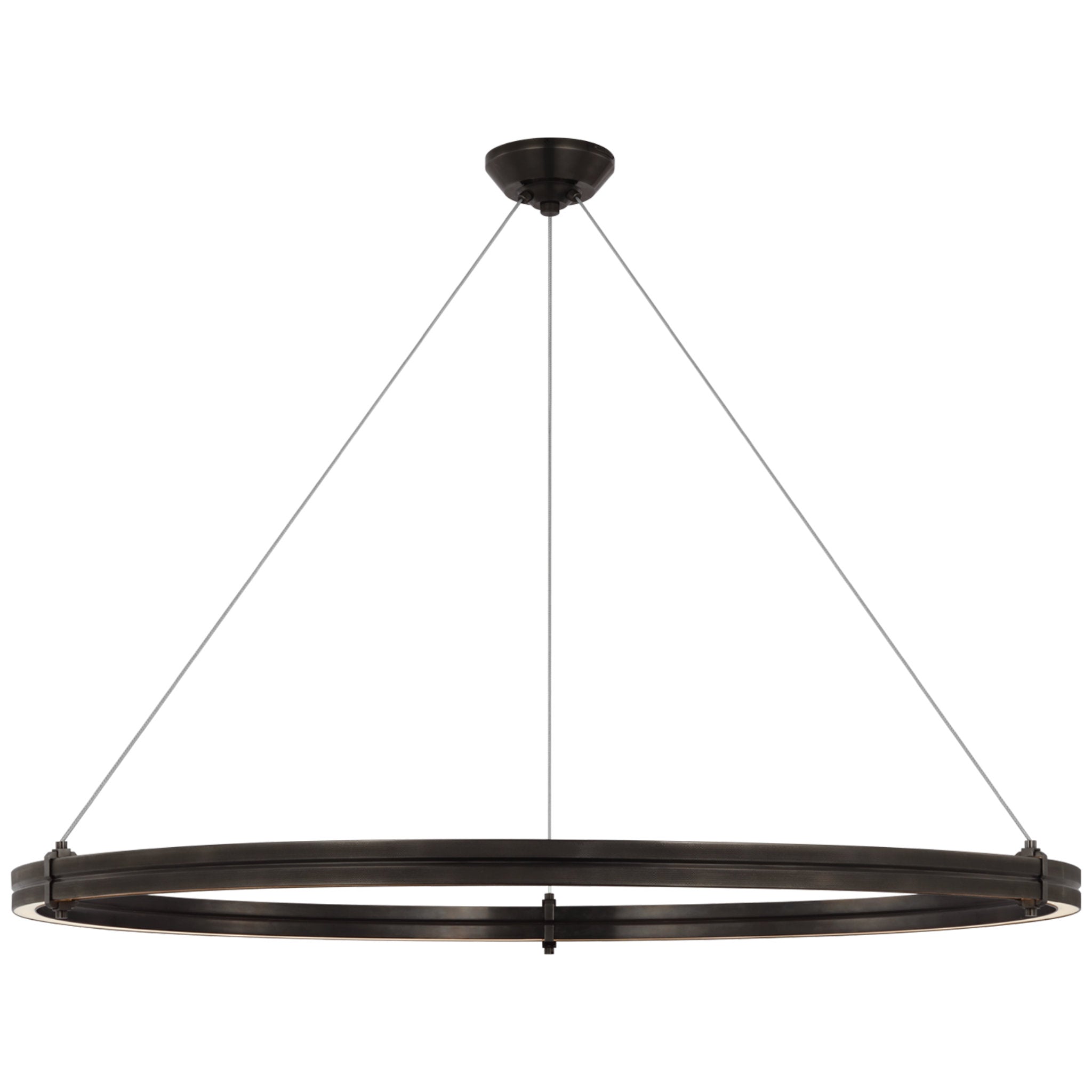 Ralph Lauren Paxton 48" Ring Chandelier in Bronze Ceiling Light W48"