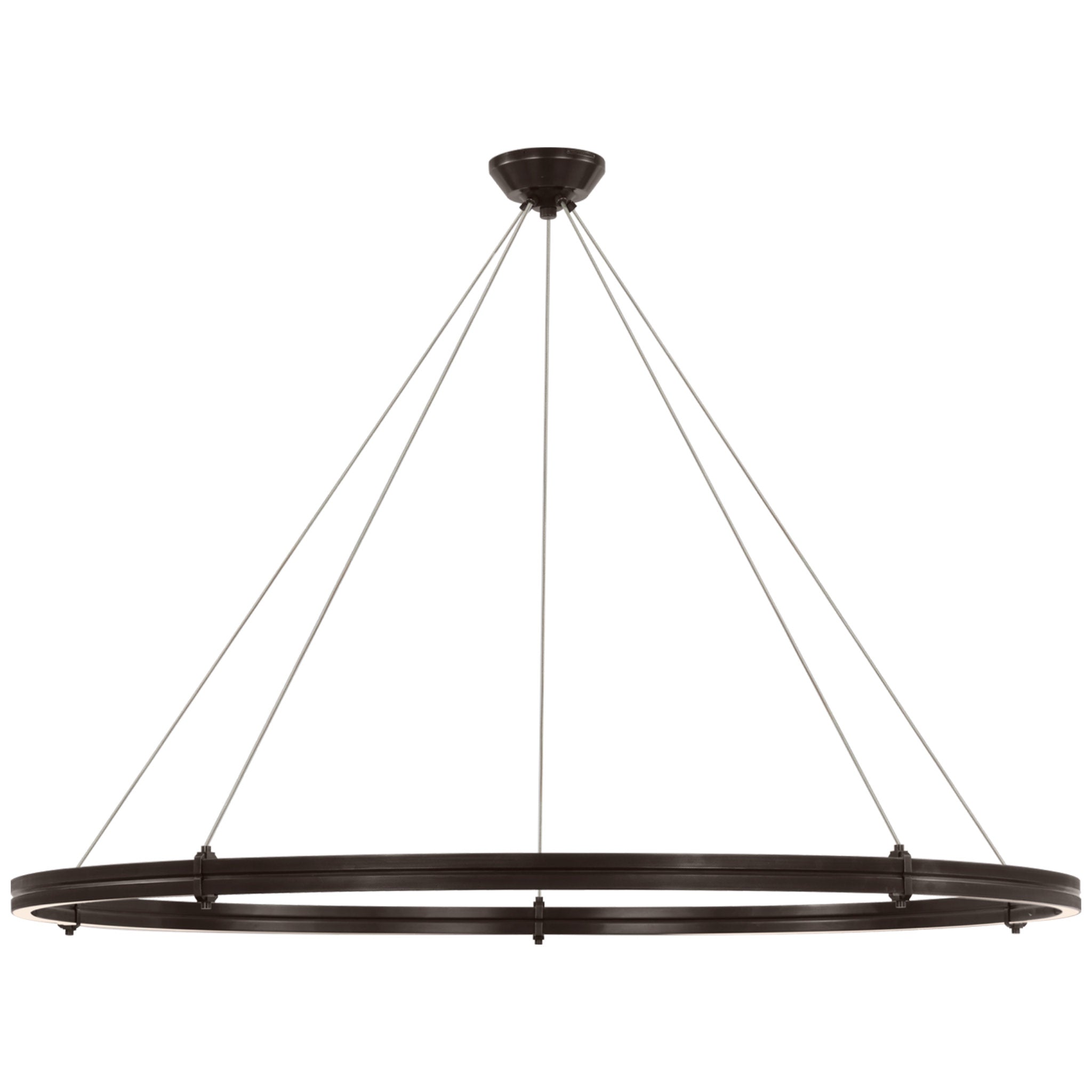 Ralph Lauren Paxton 60" Ring Chandelier in Bronze Ceiling Light W60"