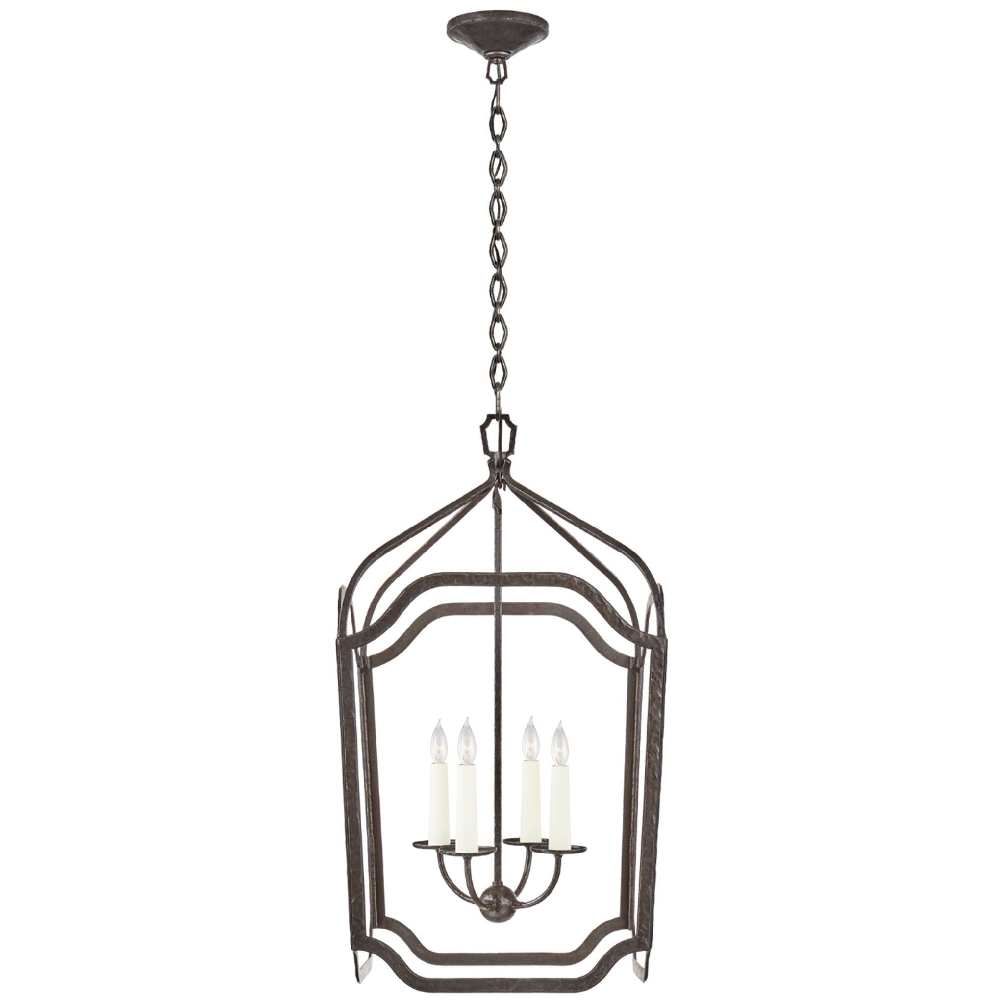 Ralph Lauren Ancaster Medium Blacksmith Lantern in Aged Iron Ceiling Light W17.25" x H31"