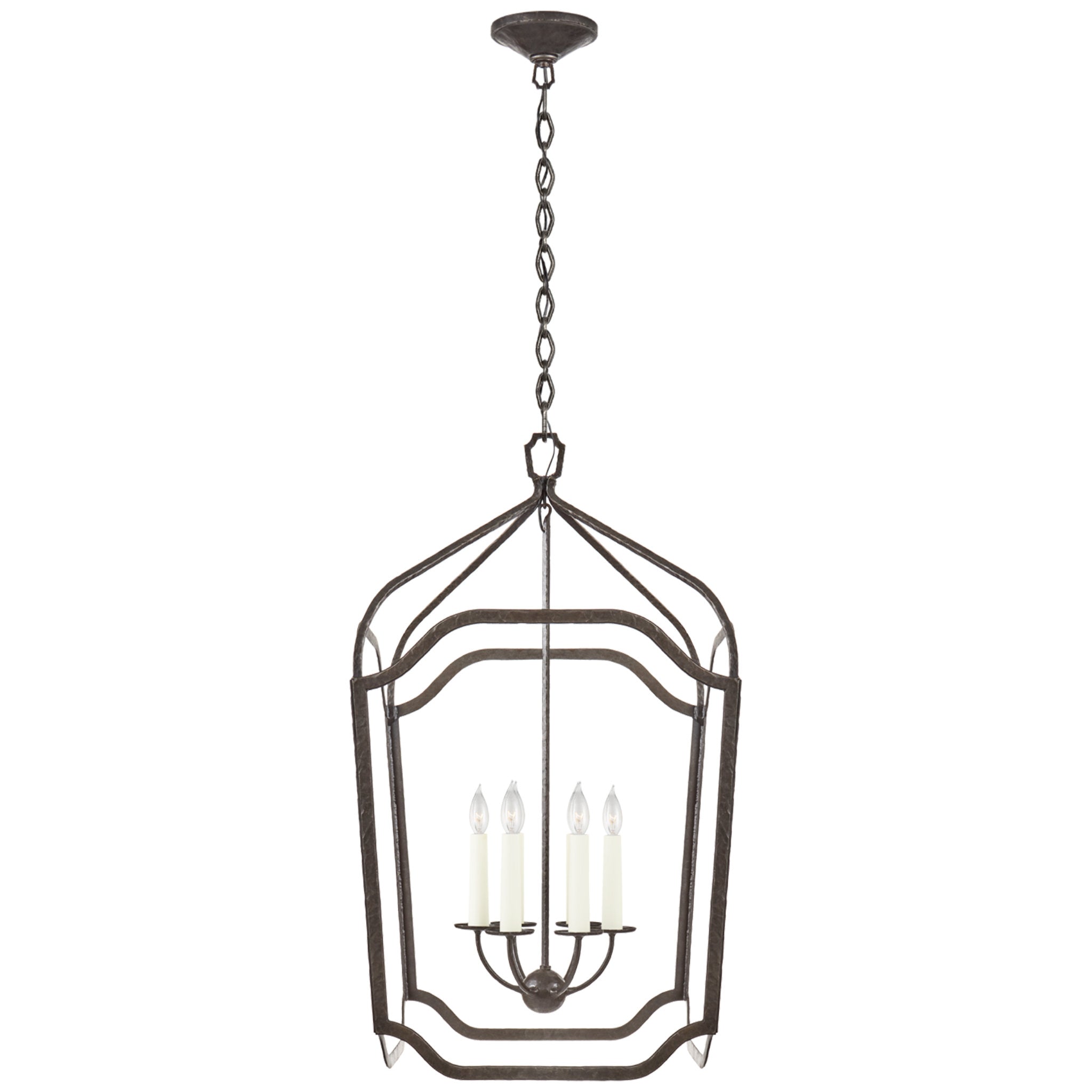 Ralph Lauren Ancaster Large Blacksmith Lantern in Aged Iron Ceiling Light W23" x H41"