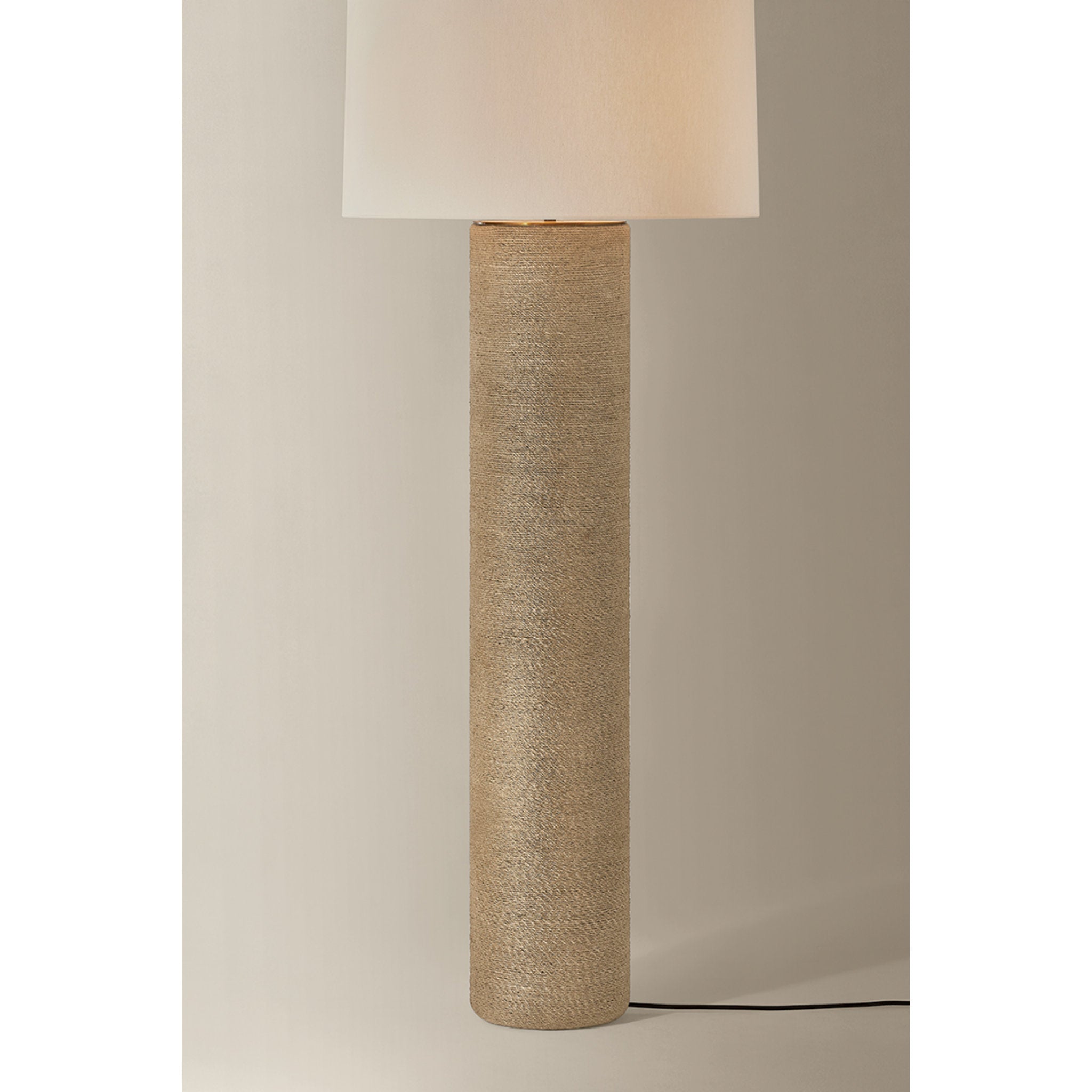 Roan 1-Light Floor Lamp in Patina Brass 26W x 65H