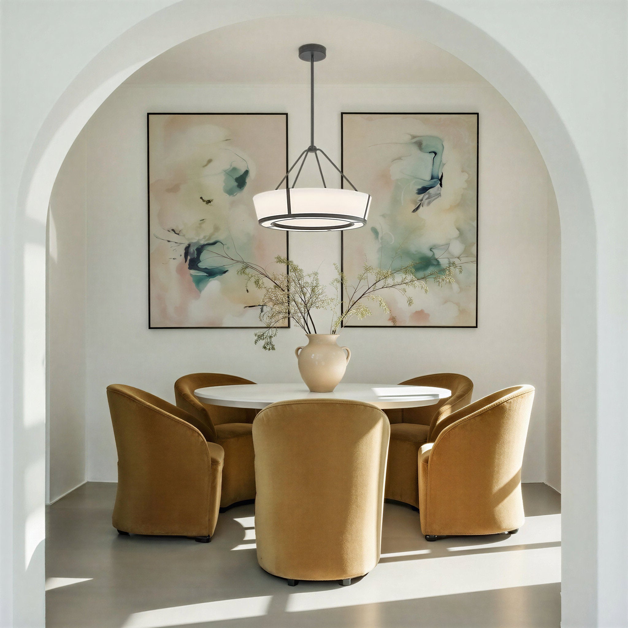 Royce 24.25'' Integrated LED Charcoal Bronze Pendant Bronze 24.25"W x 16.25"H x 24.25"D