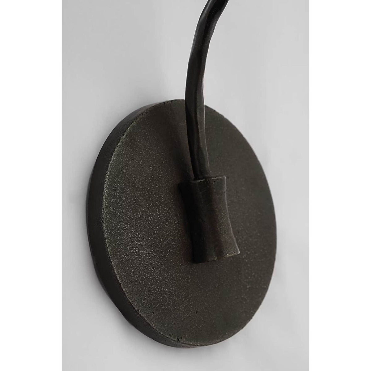 Ian K. Fowler Belfair Medium Single Sconce in Aged Iron W4.5" x H15.5" x E7.75"