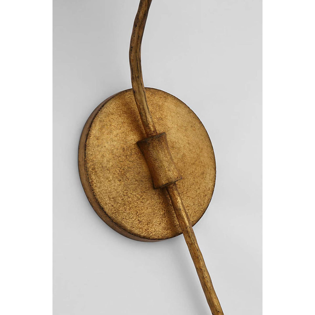 Ian K. Fowler Belfair Large Tail Sconce in Gilded Iron W4.5" x H28.75" x E6"