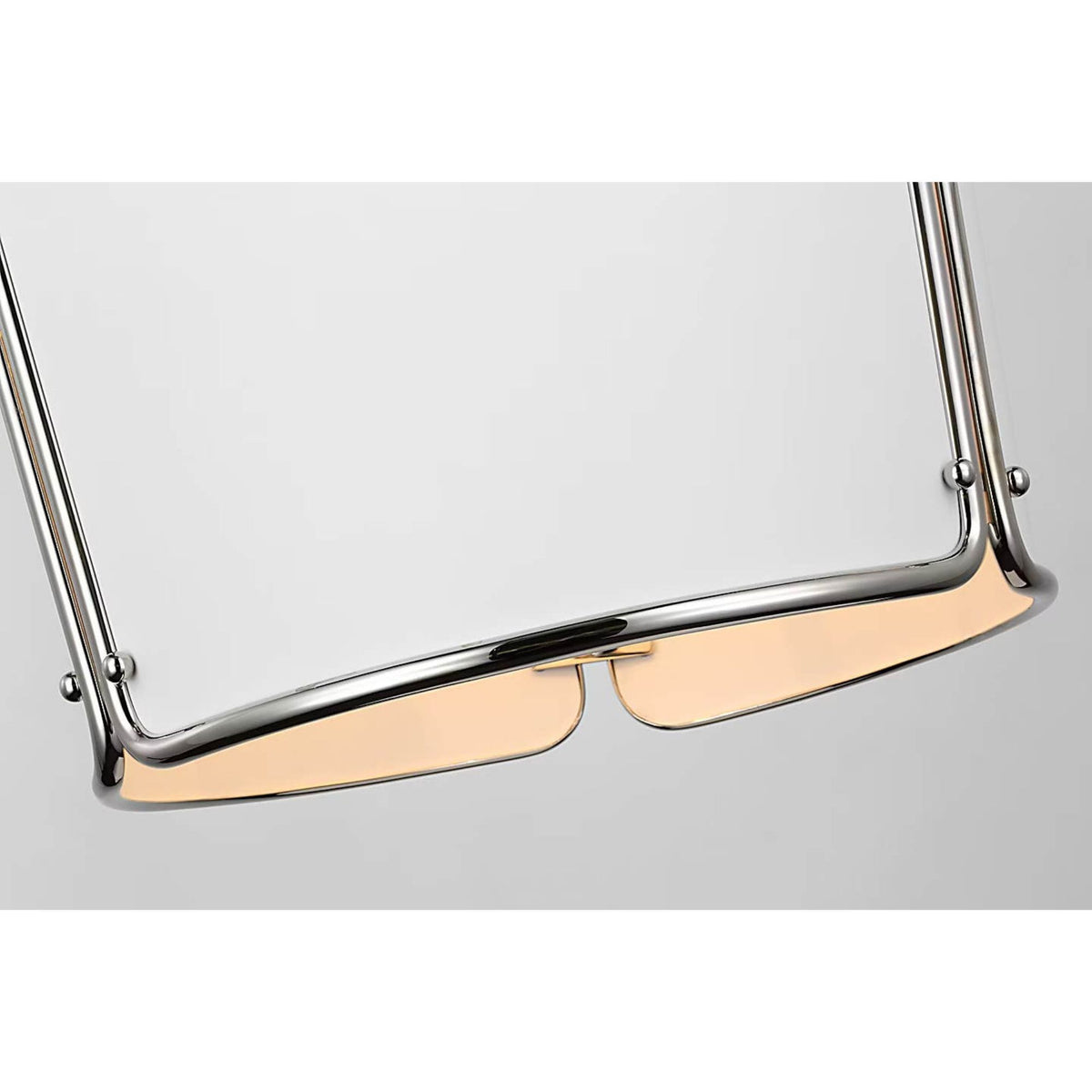 Carrier and Company Hastings Medium Pendant in Polished Nickel with White Shade W18" x H26.25"